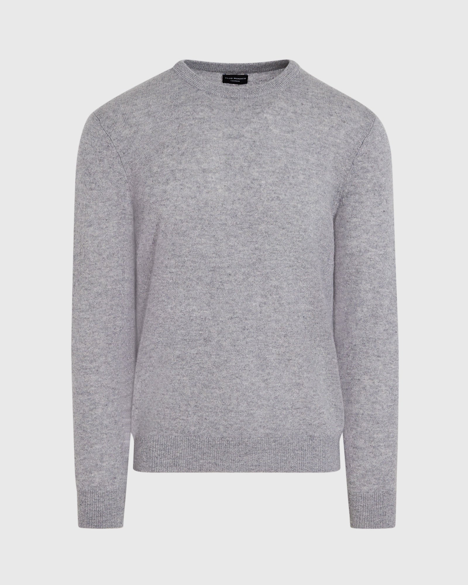 CLUB MONACO - Lightweight Cashmere Crewneck - Heather Grey