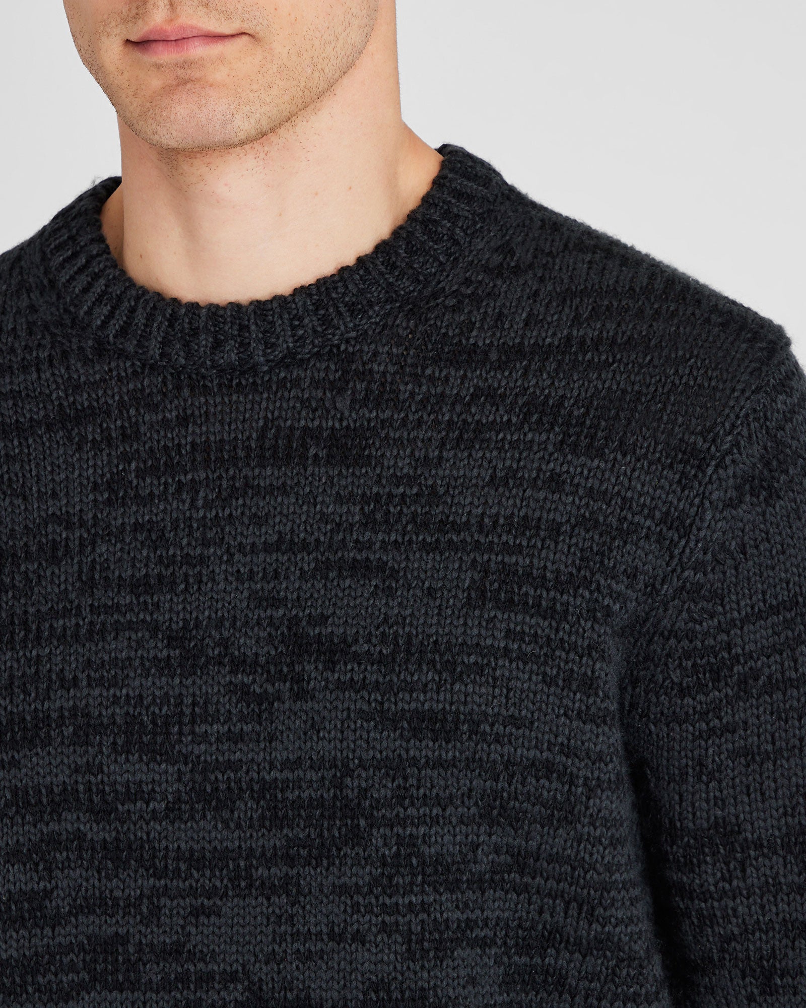 CLUB MONACO - Chandail ras du cou en laine - Mélange blax