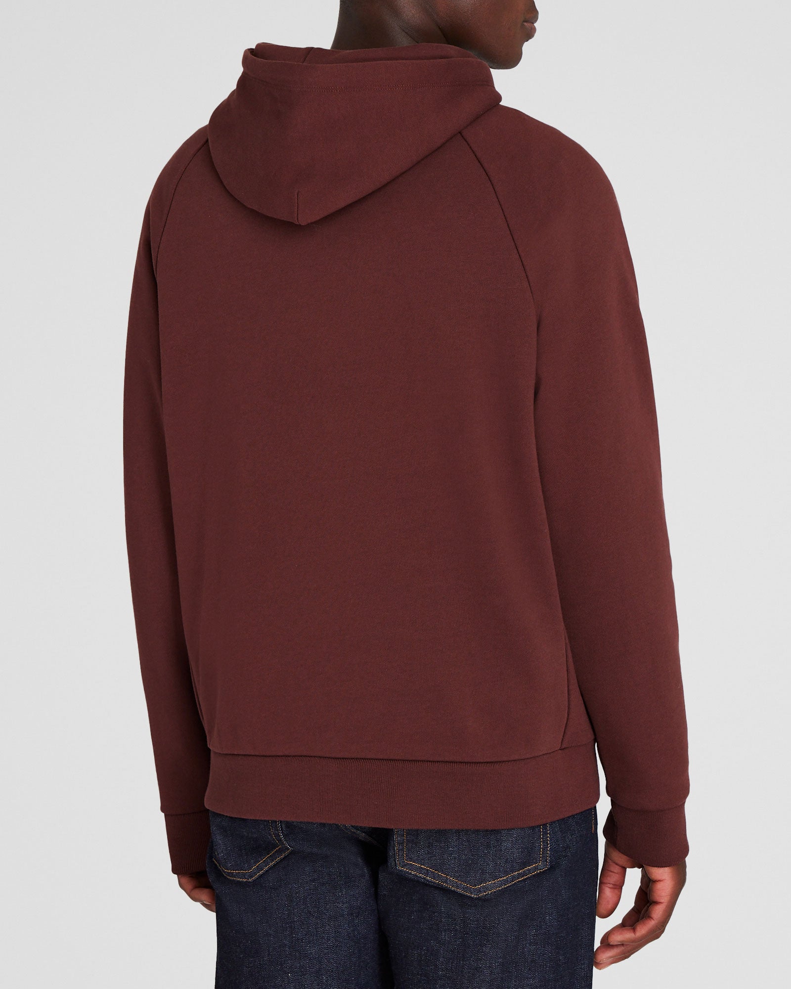 CLUB MONACO - Chandail à capuche en tissu éponge - Bourgogne
