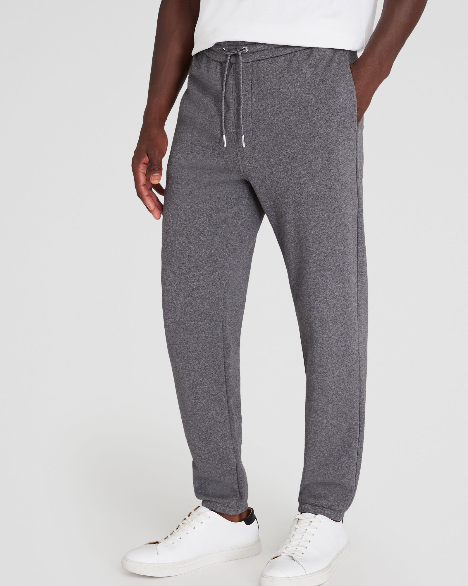 CLUB MONACO - Pantalon de survêtement en molleton décontracté - Anthracite
