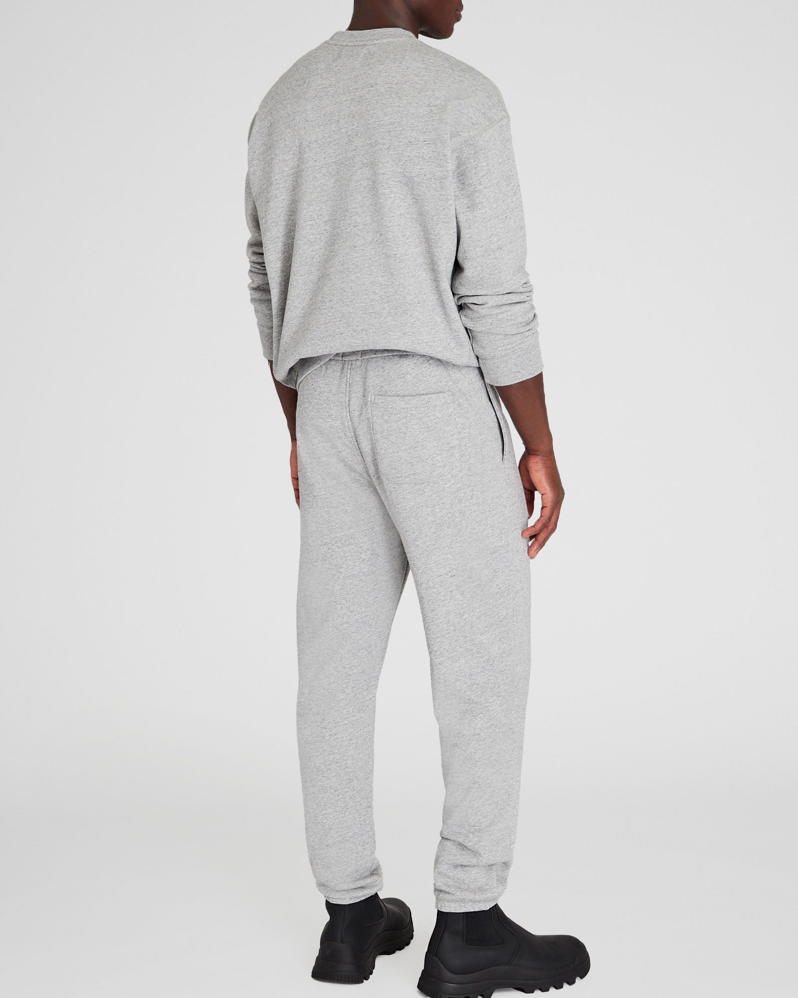 CLUB MONACO - Relaxed Terry Sweatpant - Heather Grey