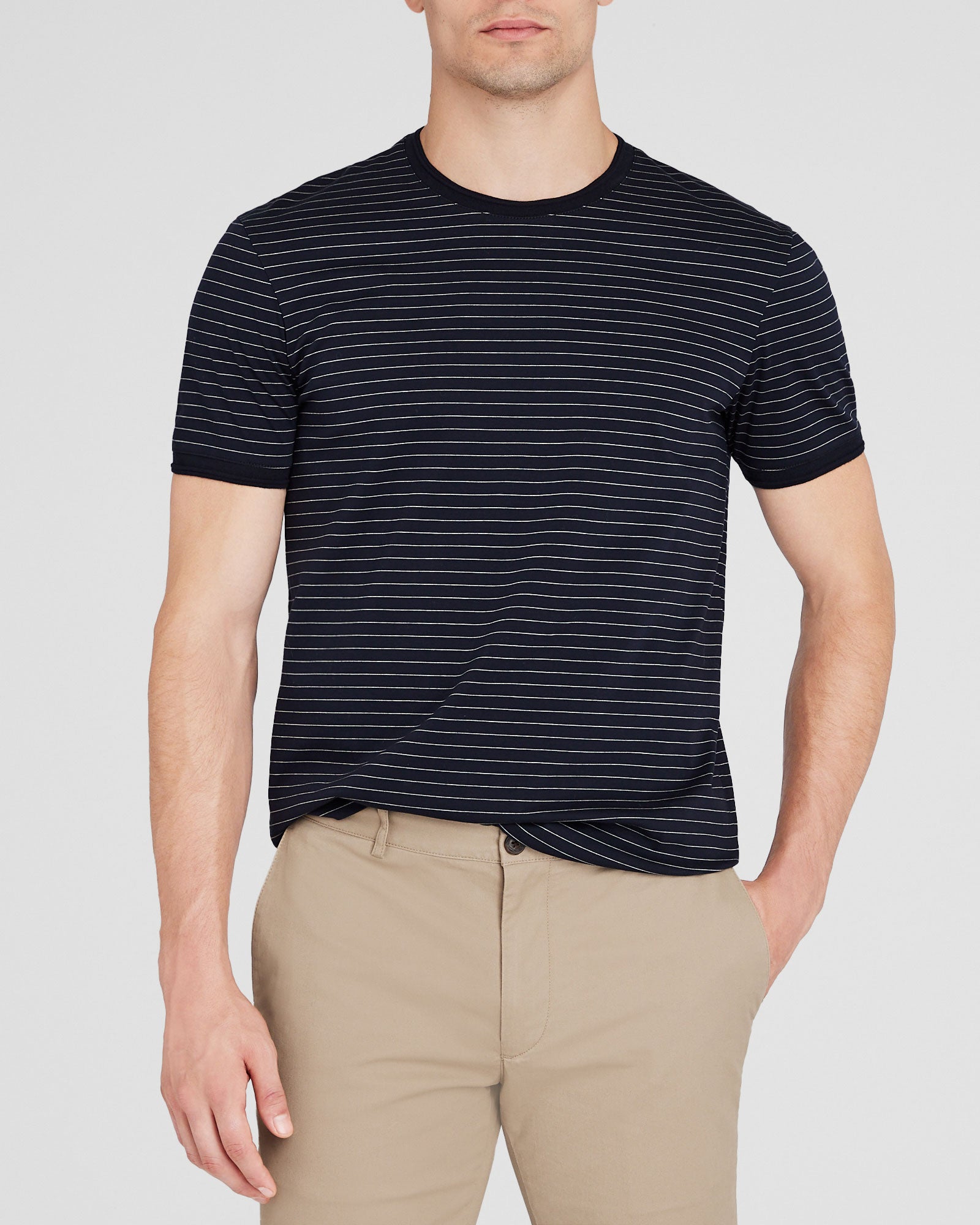 CLUB MONACO - T-shirt raffiné à rayures - Rayures Marines