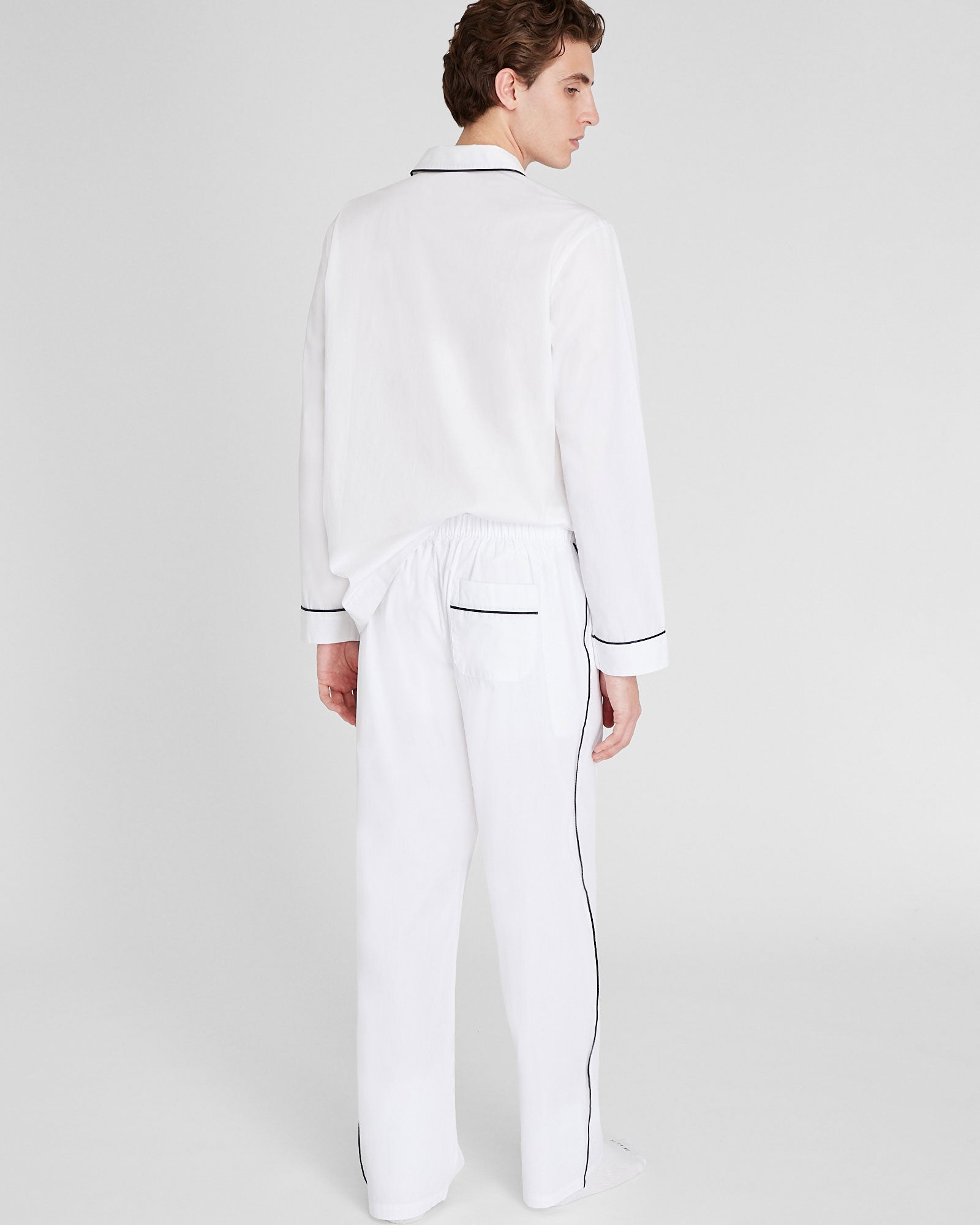 CLUB MONACO - Crest Pajama Set - White