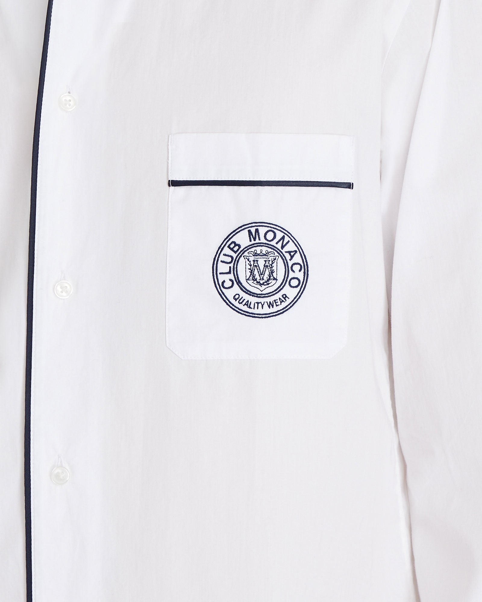 CLUB MONACO - Crest Pajama Set - White