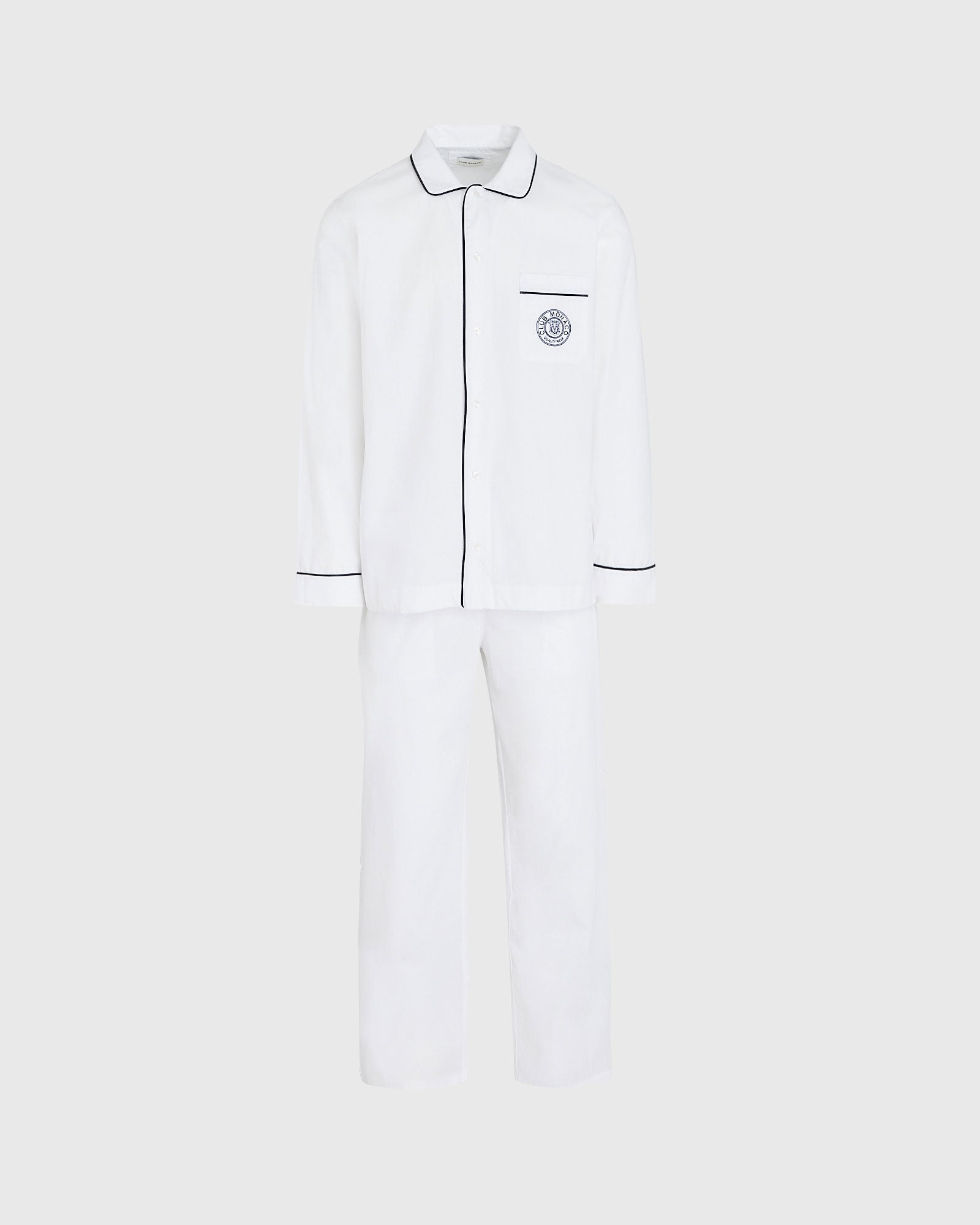CLUB MONACO - Crest Pajama Set - White