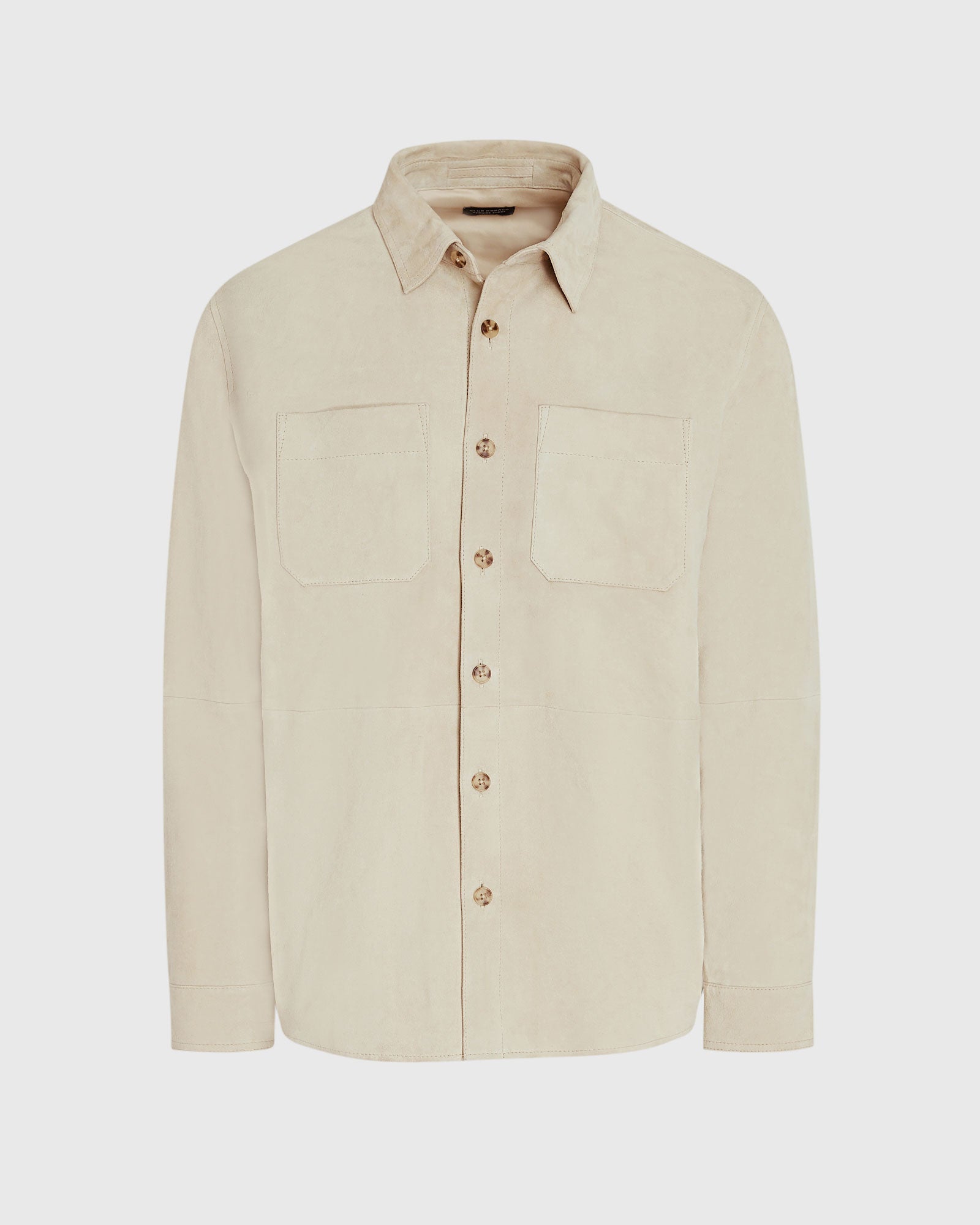 CLUB MONACO - Suede Shirt Jacket - Beige