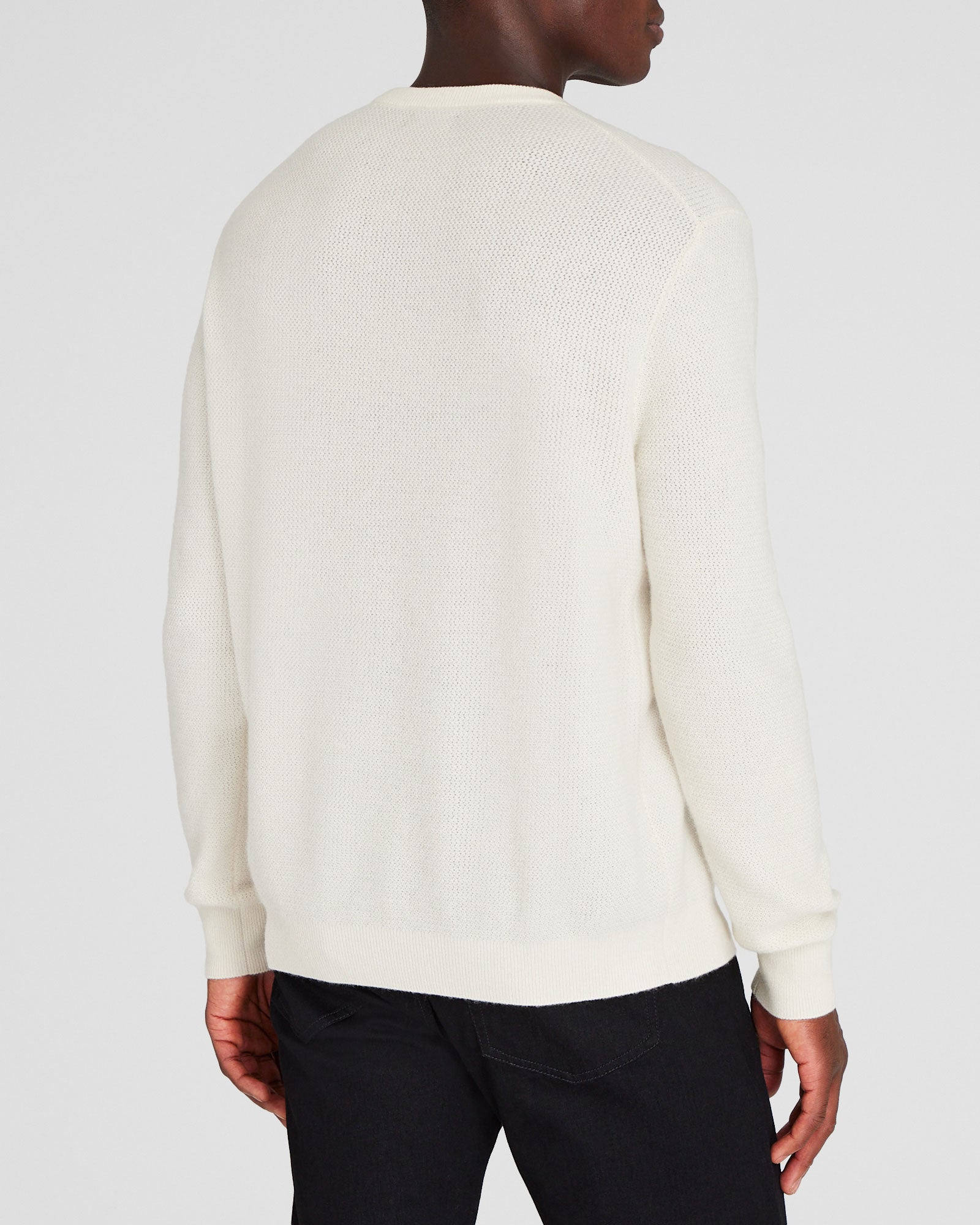 CLUB MONACO - Chandail ras du cou en cachemire - Crème