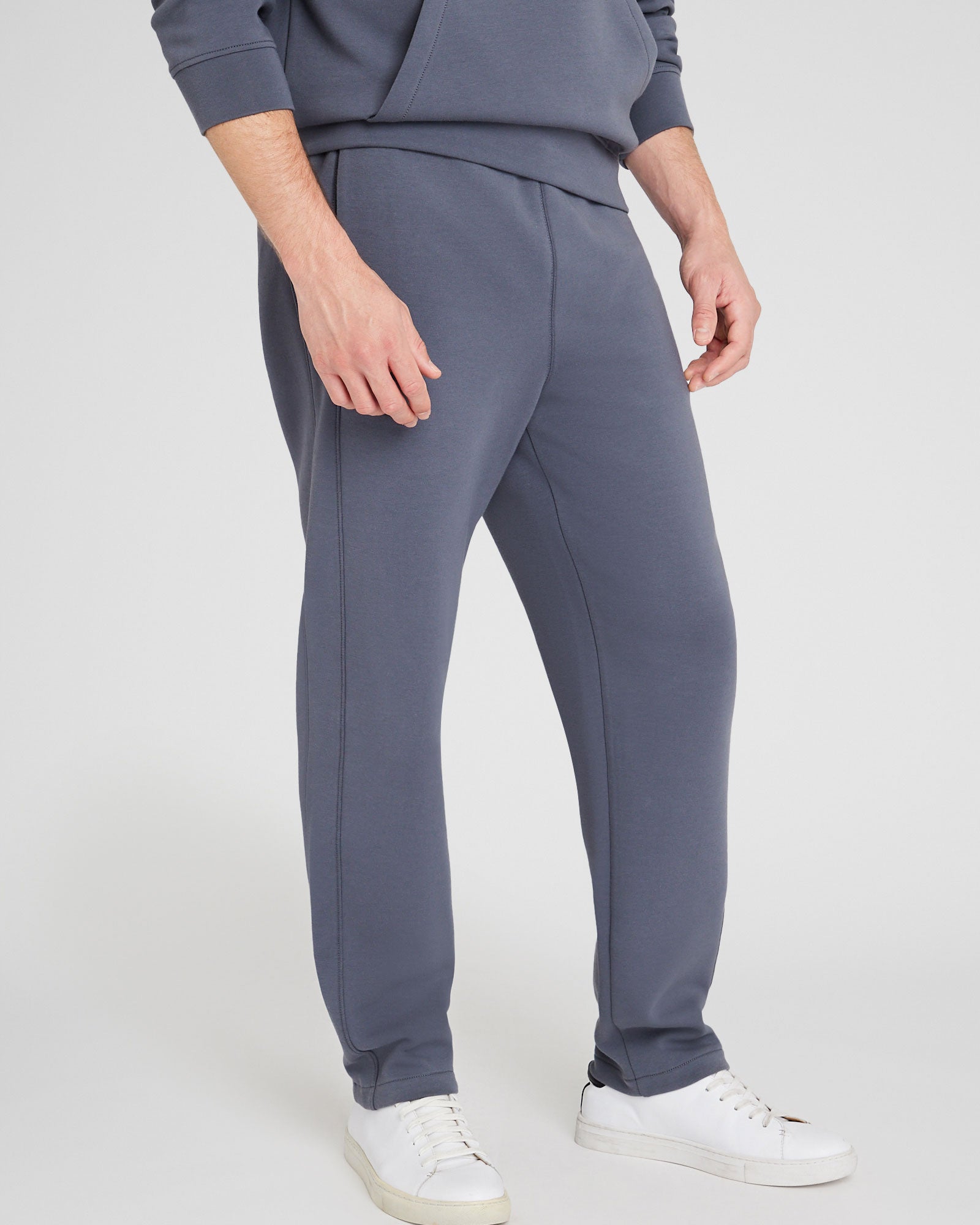 CLUB MONACO - Pantalon de survêtement plongeur - Bleu Ardoise