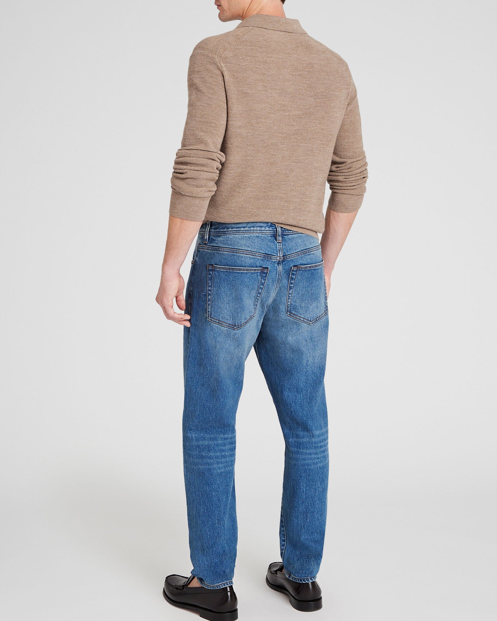 CLUB MONACO - Jeans droits ajustés - Bleu moyen