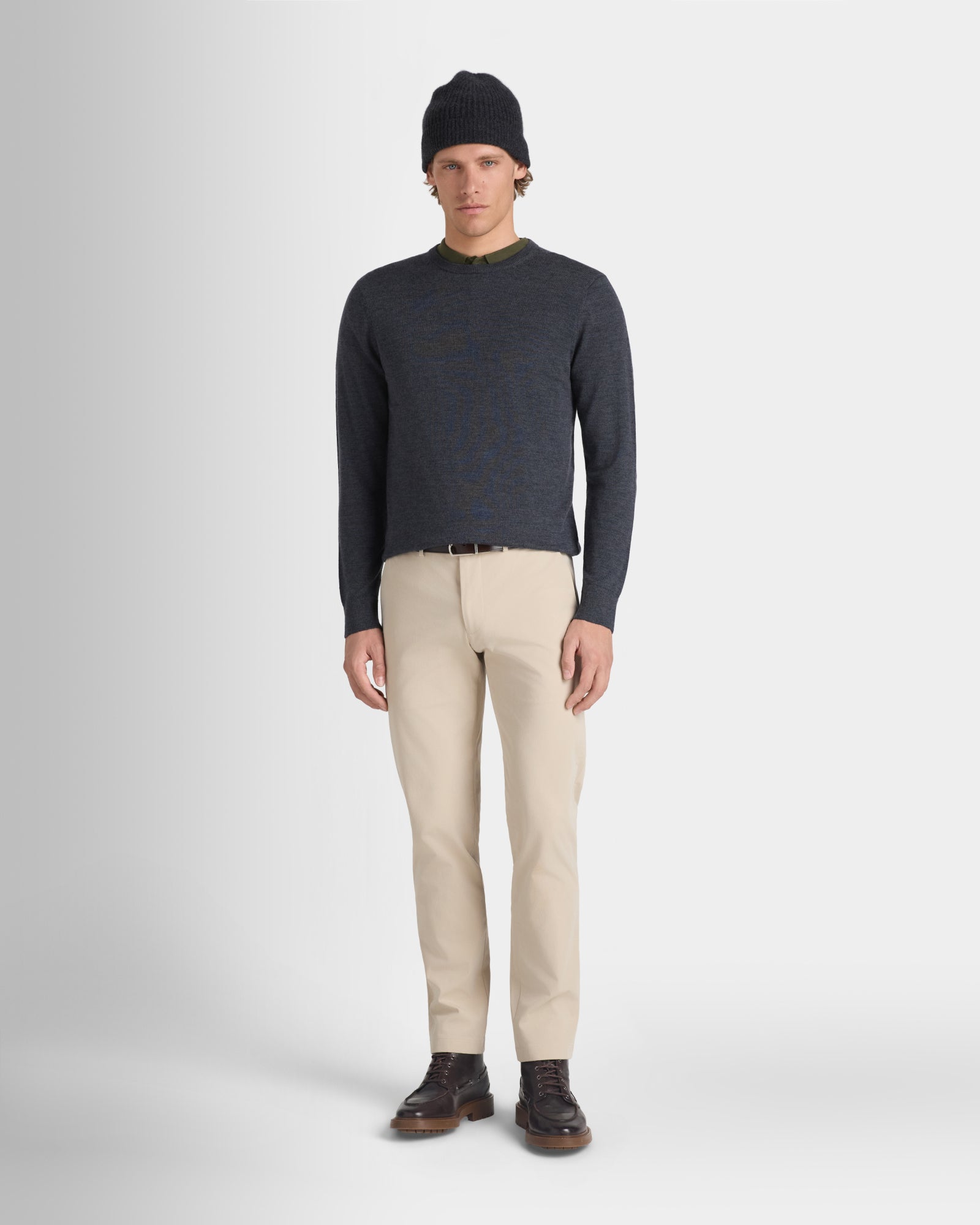 Club Monaco Corp, CA - Merino Crew - Charcoal