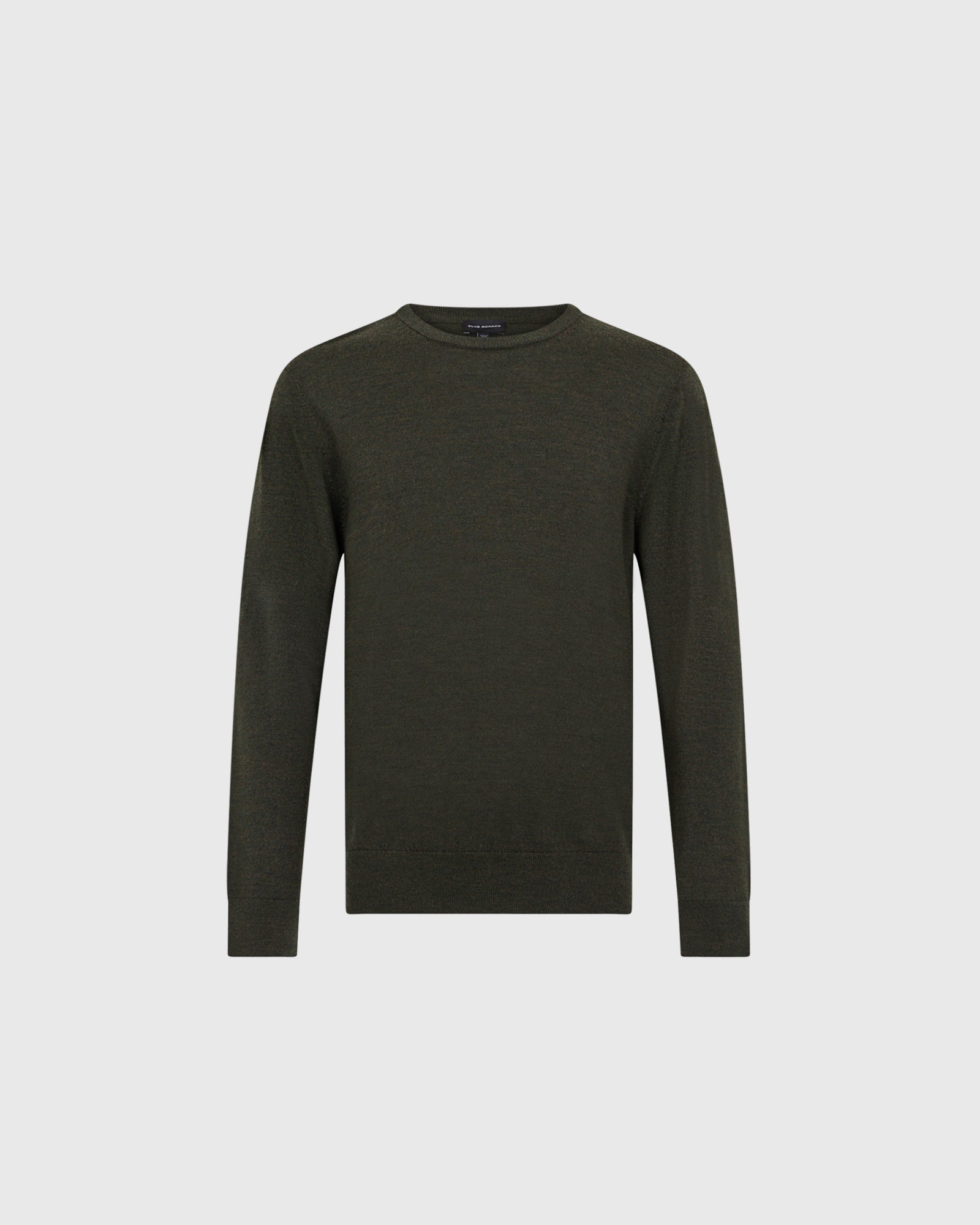 Club Monaco Corp, CA - Merino Crew - Olive