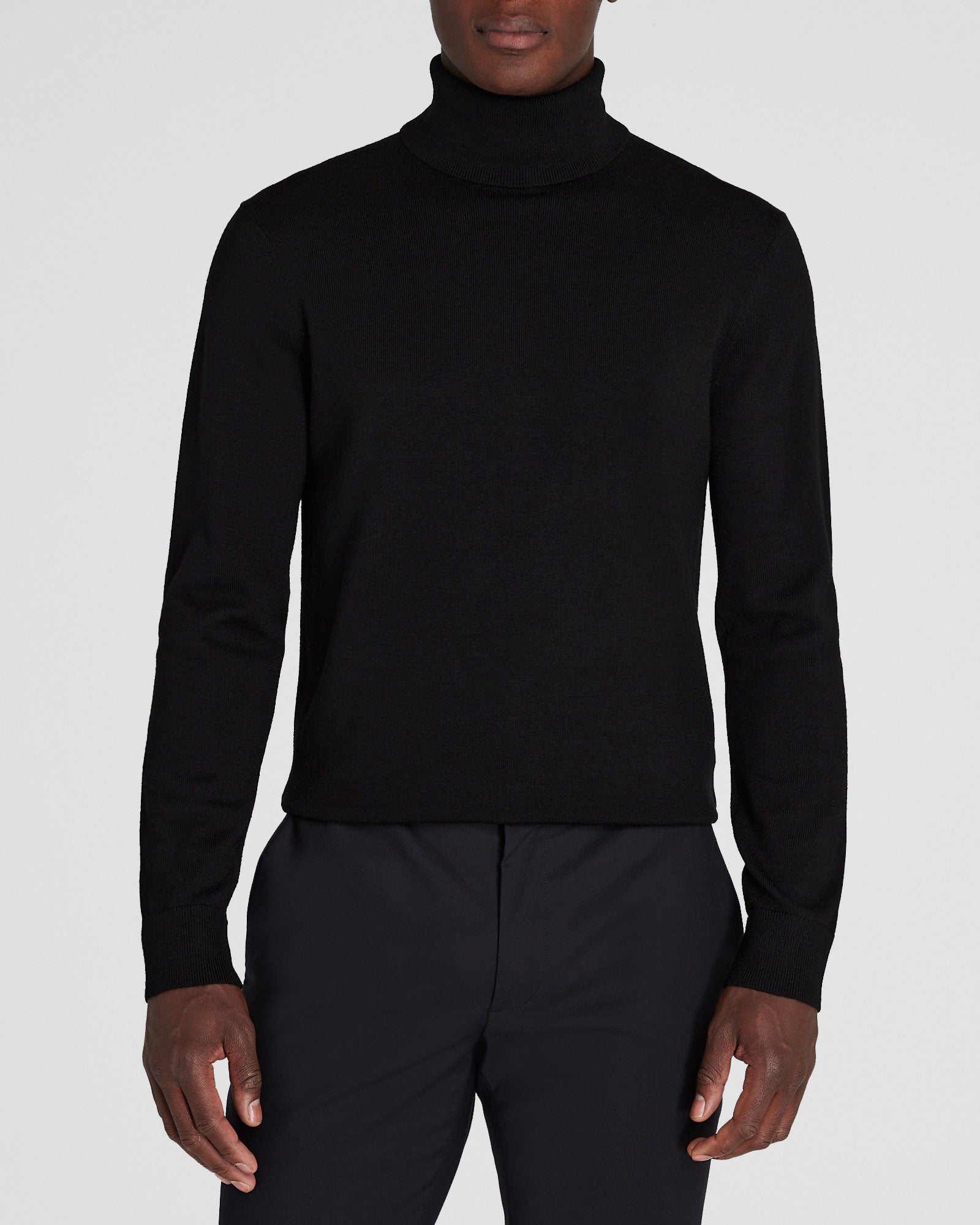 CLUB MONACO - Merino Turtleneck - Black