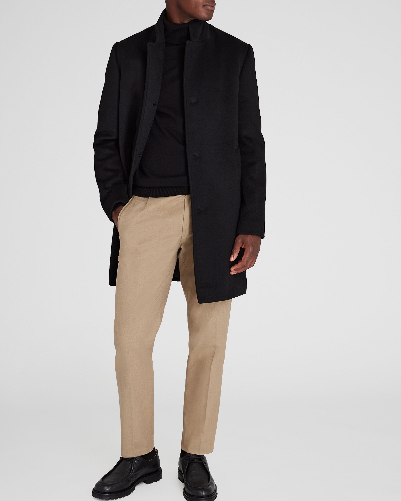 CLUB MONACO - Manteau Loukas uni - Noir