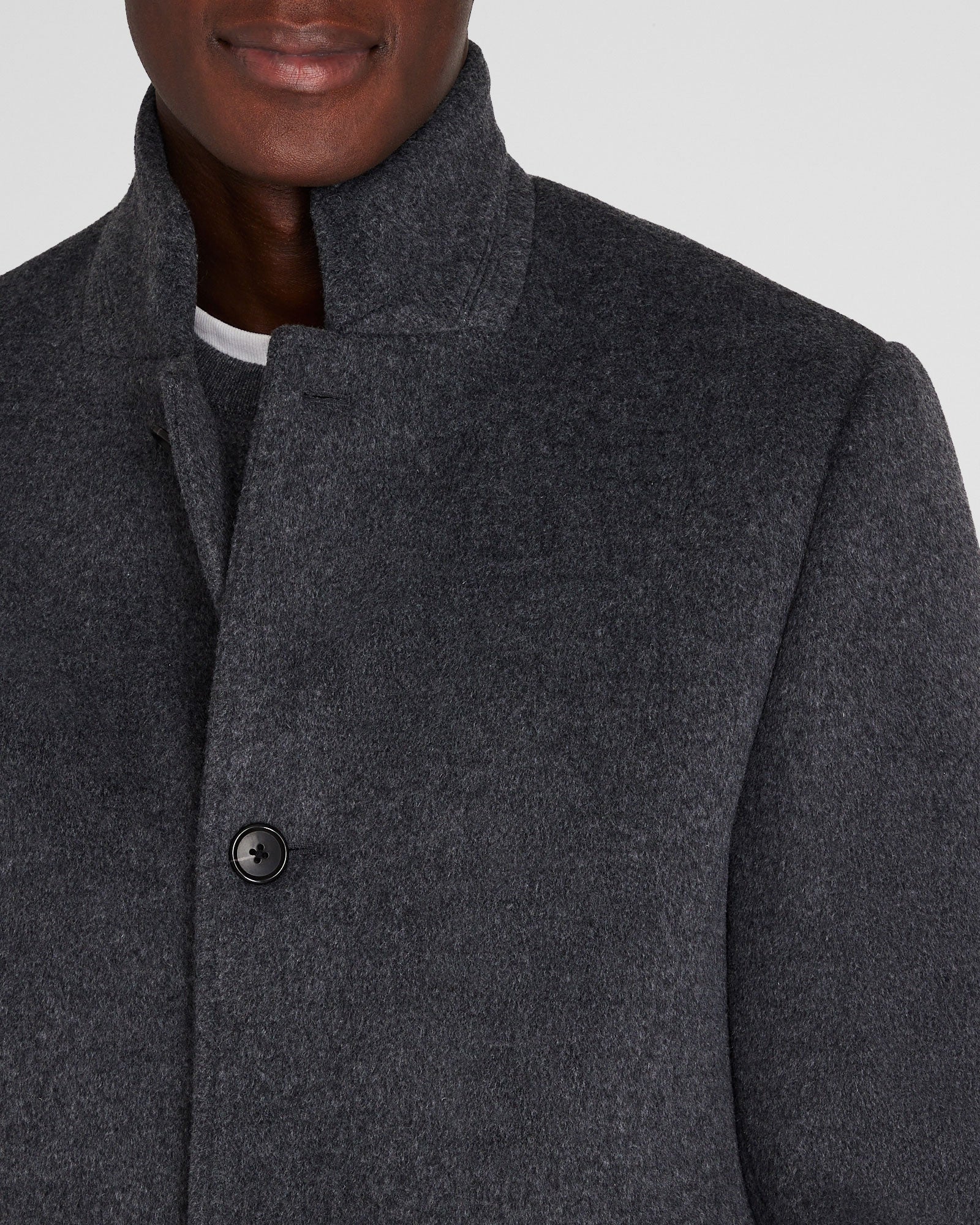 CLUB MONACO - Loukas Solid Coat - Charcoal