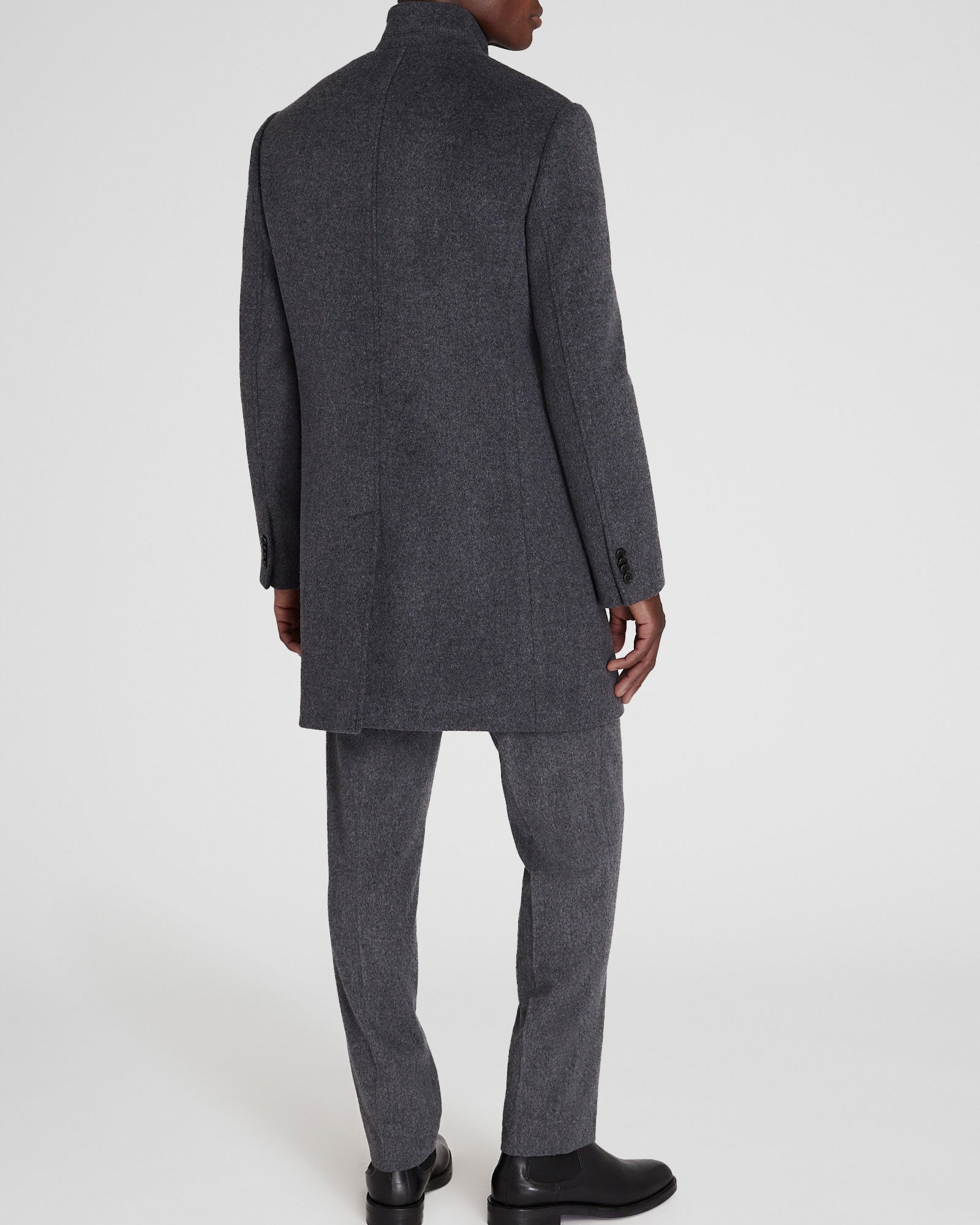 CLUB MONACO - Loukas Solid Coat - Charcoal