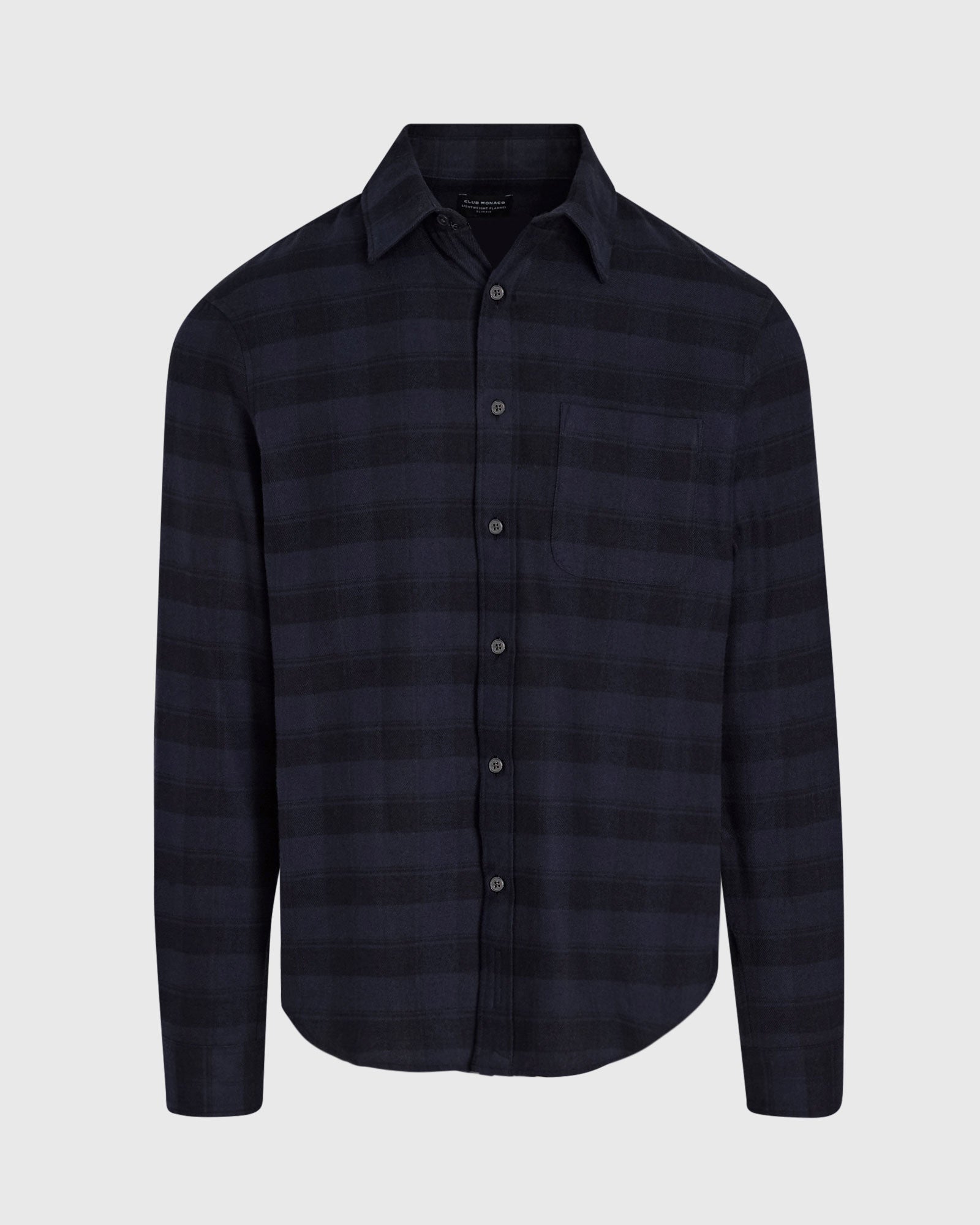 CLUB MONACO - Chemise légère en flanelle - Marine