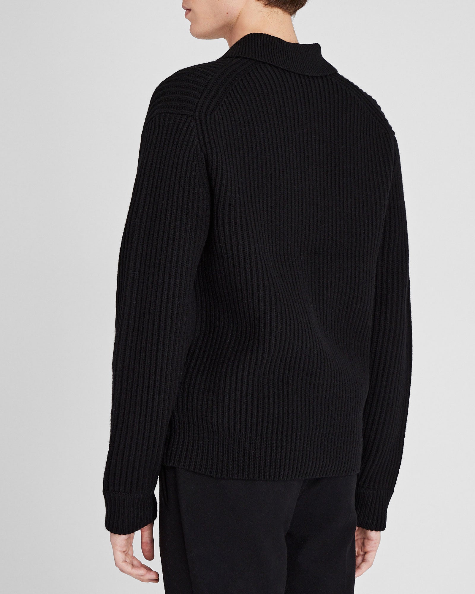 CLUB MONACO - Cardigan à col épais - Noir