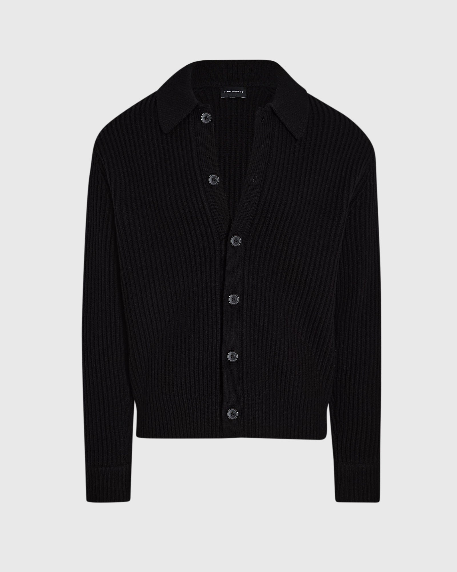 CLUB MONACO - Cardigan à col épais - Noir