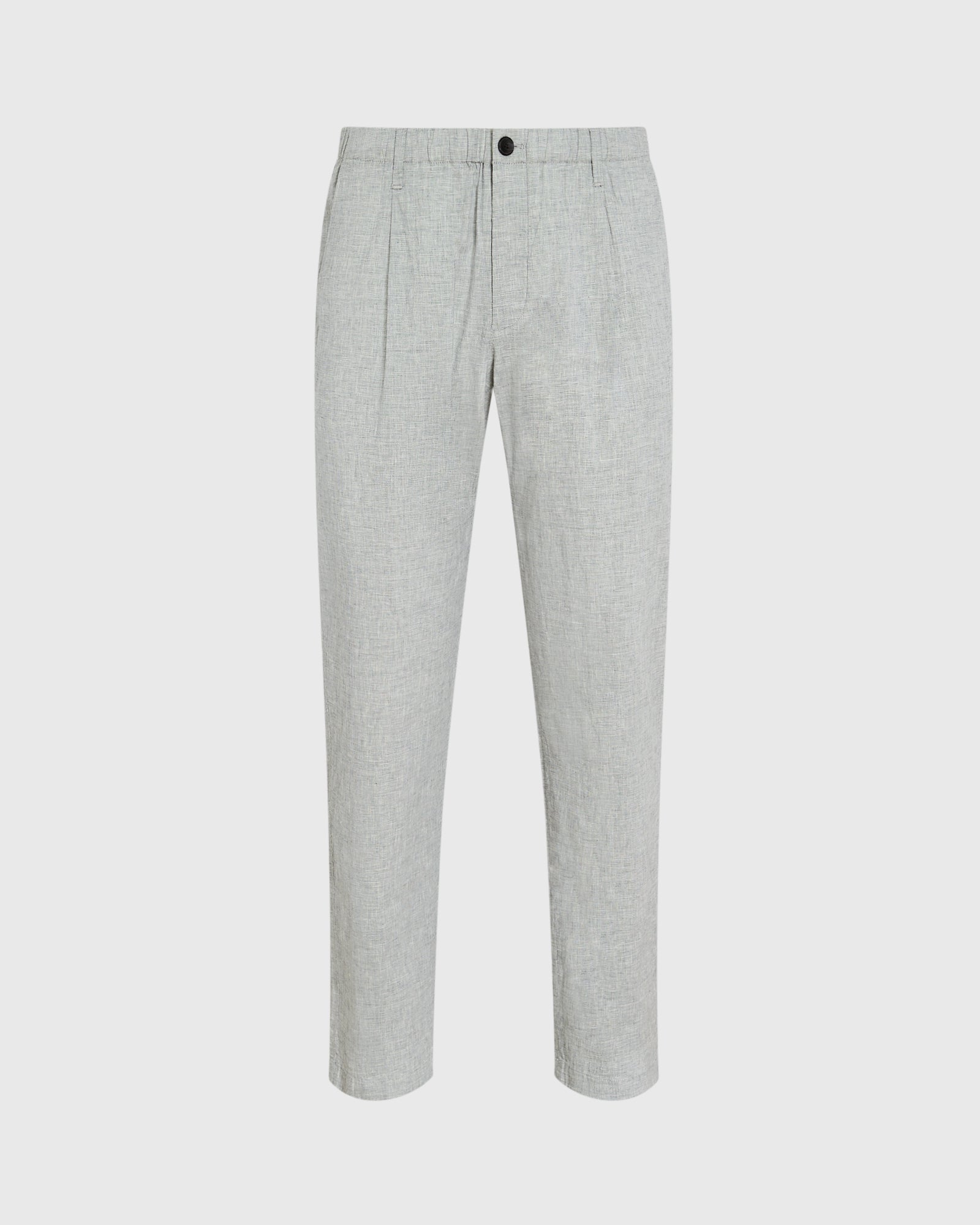 CLUB MONACO - Linen Elasticated Trouser - Bleu moyen