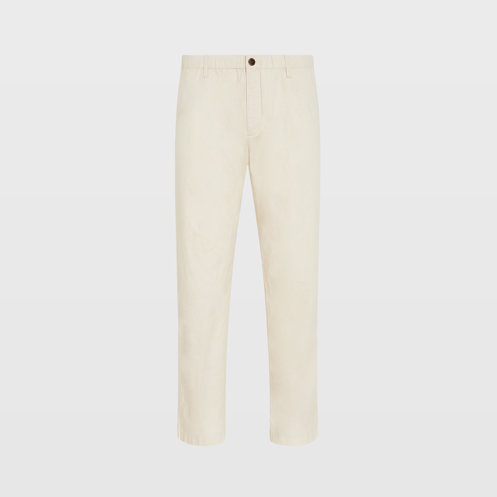 CLUB MONACO - Linen Elasticated Trouser - Stone