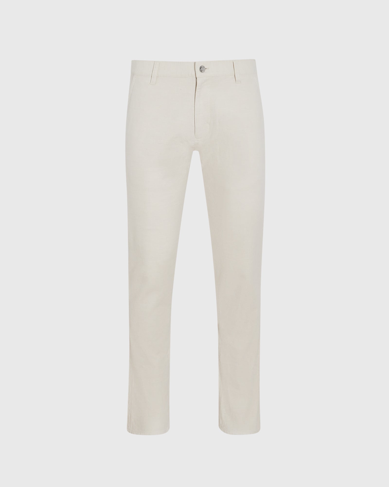 CLUB MONACO - Cotton Linen Twill Pant - Pale Grey