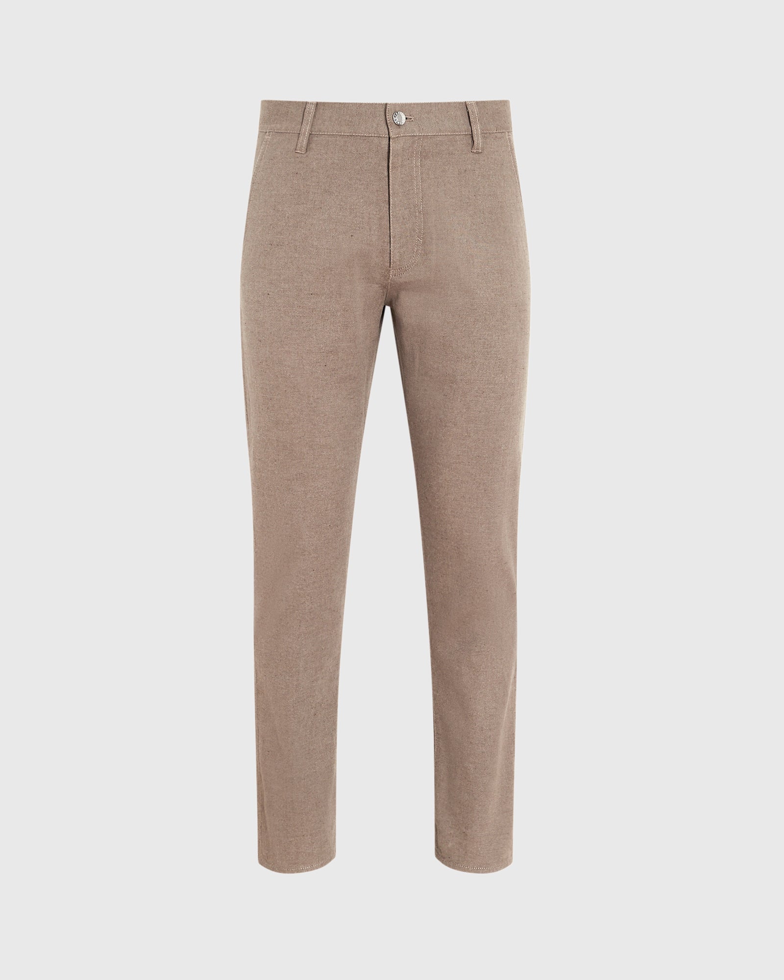 CLUB MONACO - Cotton Linen Twill Pant - Brown