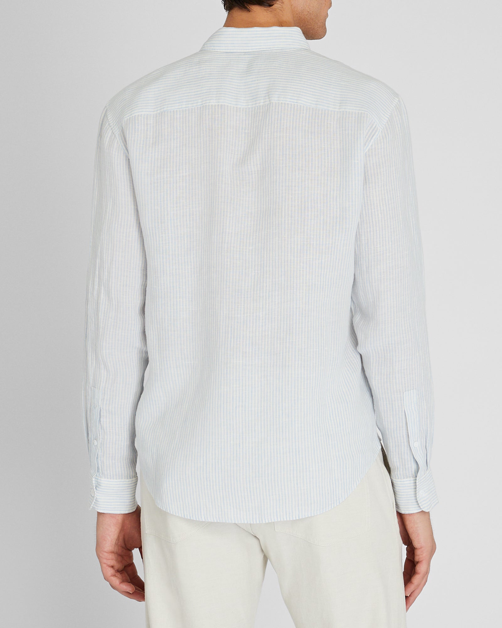 CLUB MONACO - Slim Long-Sleeve Button-Down Linen Shirt - Taupe