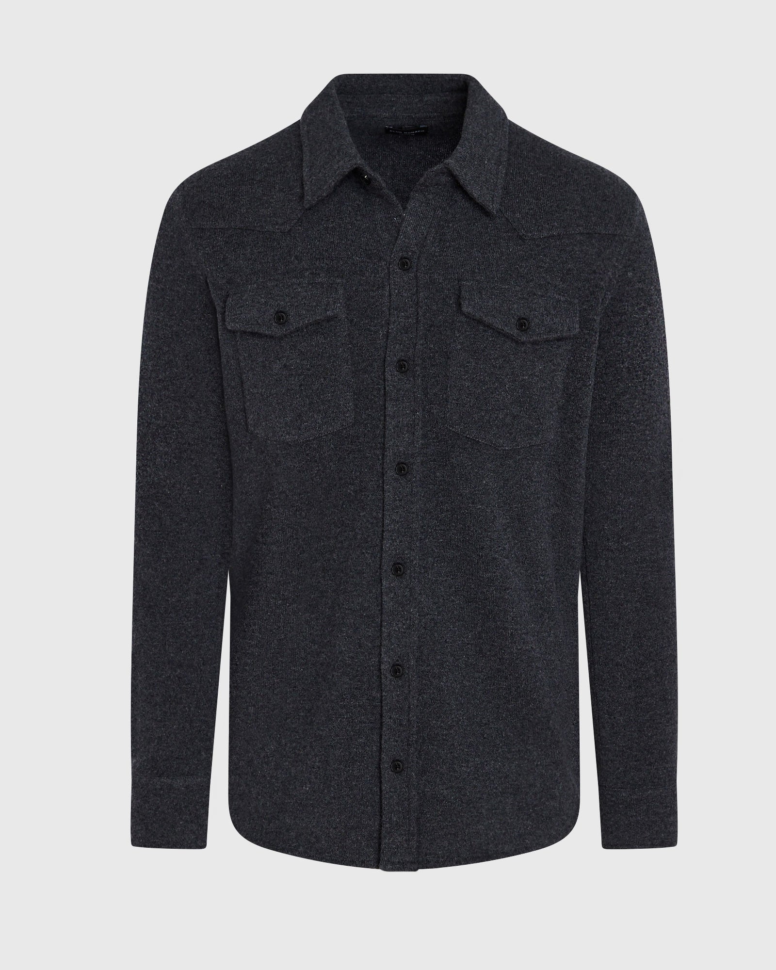 CLUB MONACO - Cashmere Sweater Shirt - Charcoal