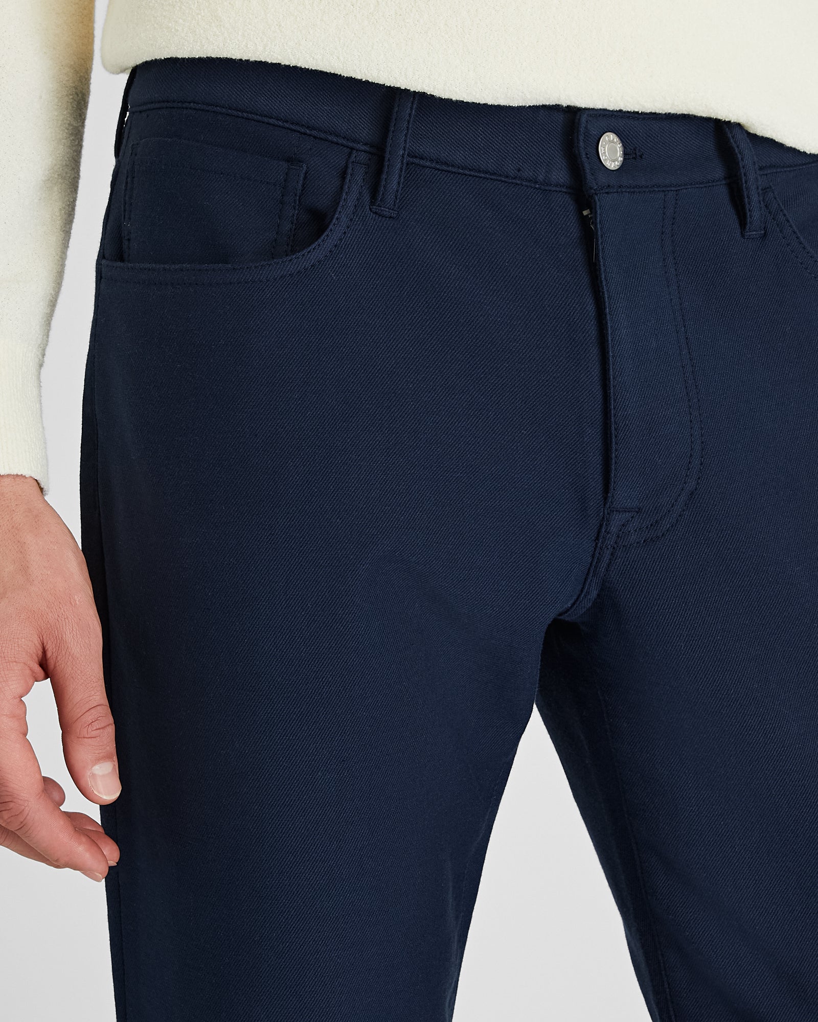 CLUB MONACO - Pantalon 5 poches Connor - Bleu