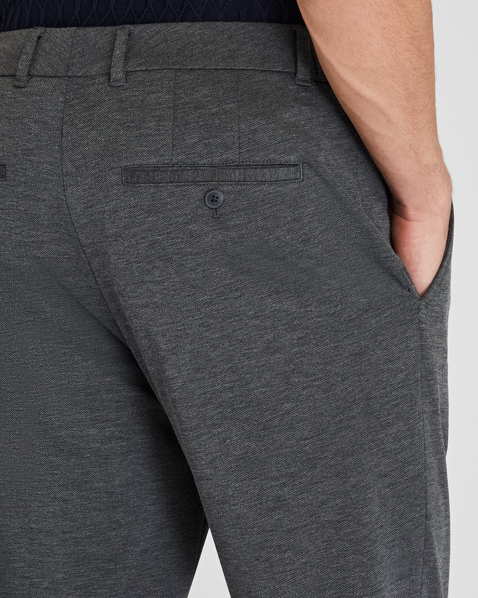 CLUB MONACO - Pantalon fuselé en tricot - Anthracite