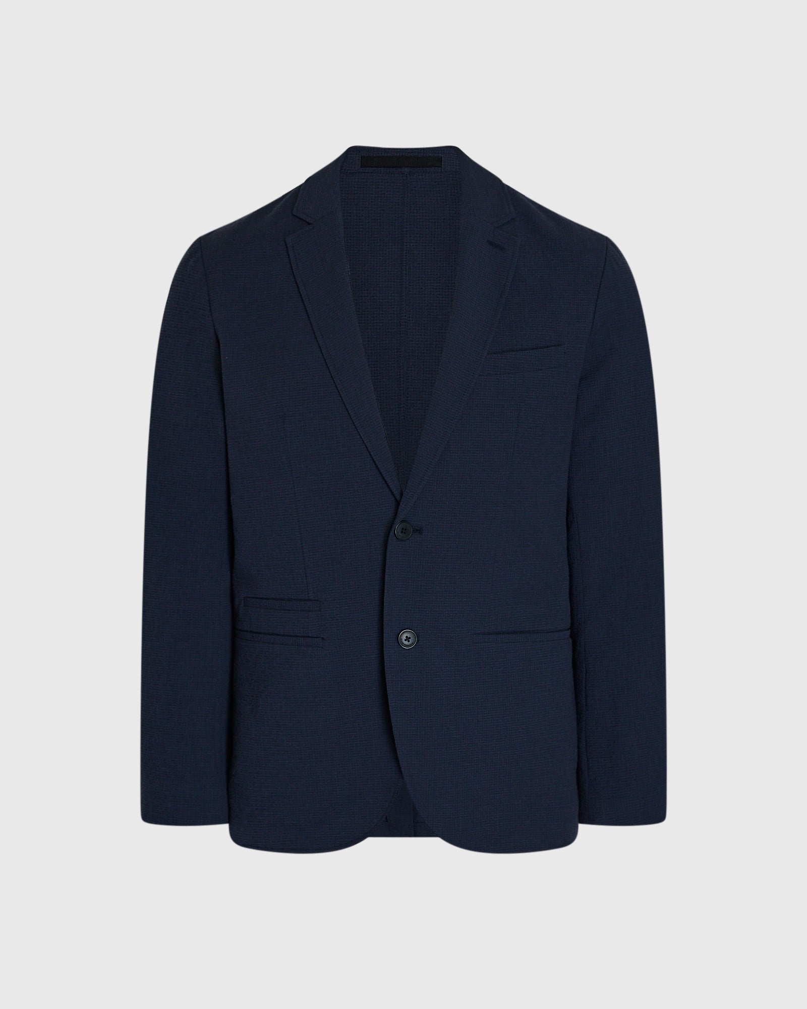 CLUB MONACO - Blazer en seersucker déconstruit - Marine