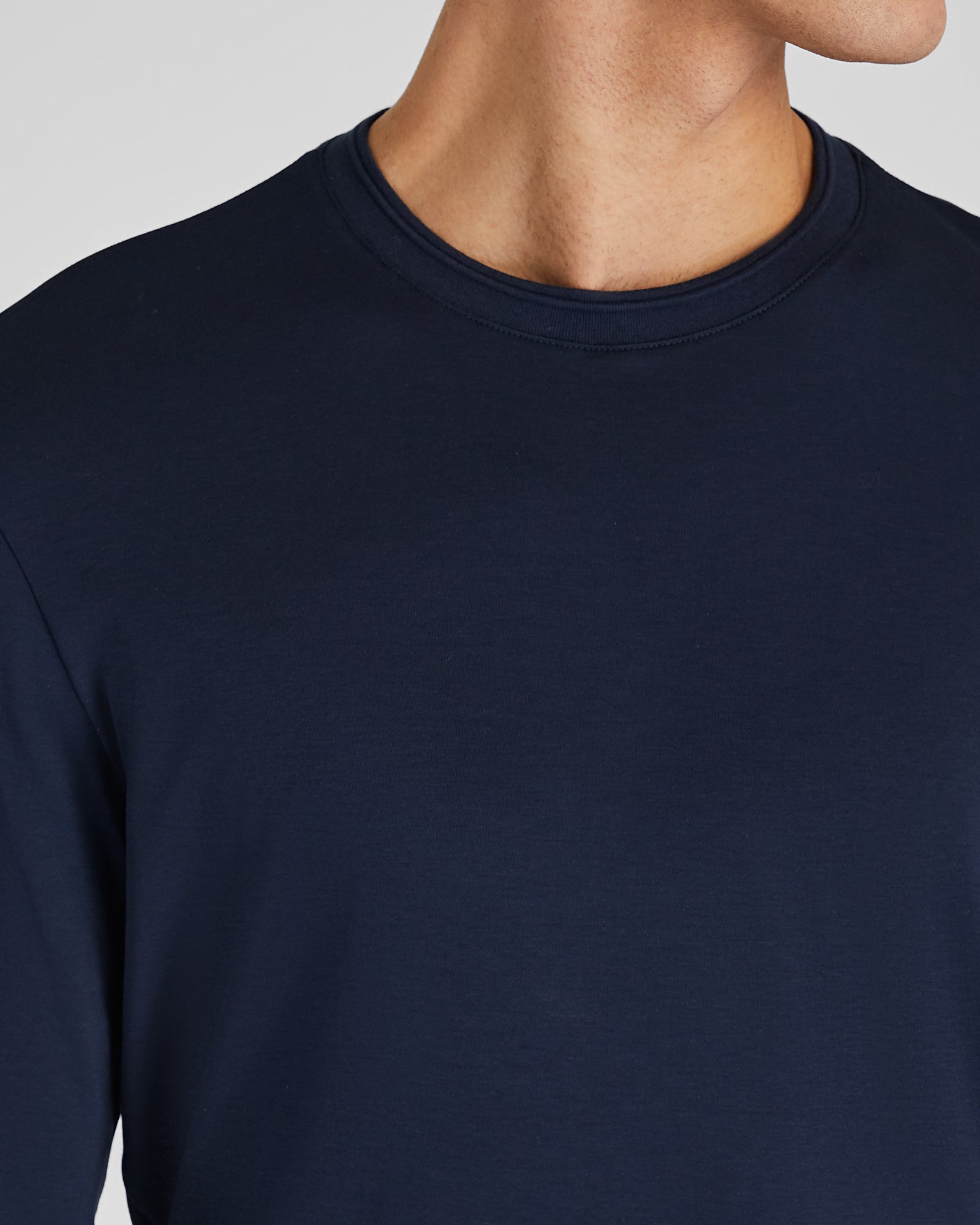 CLUB MONACO - Long-Sleeve Refined Tee - True Navy