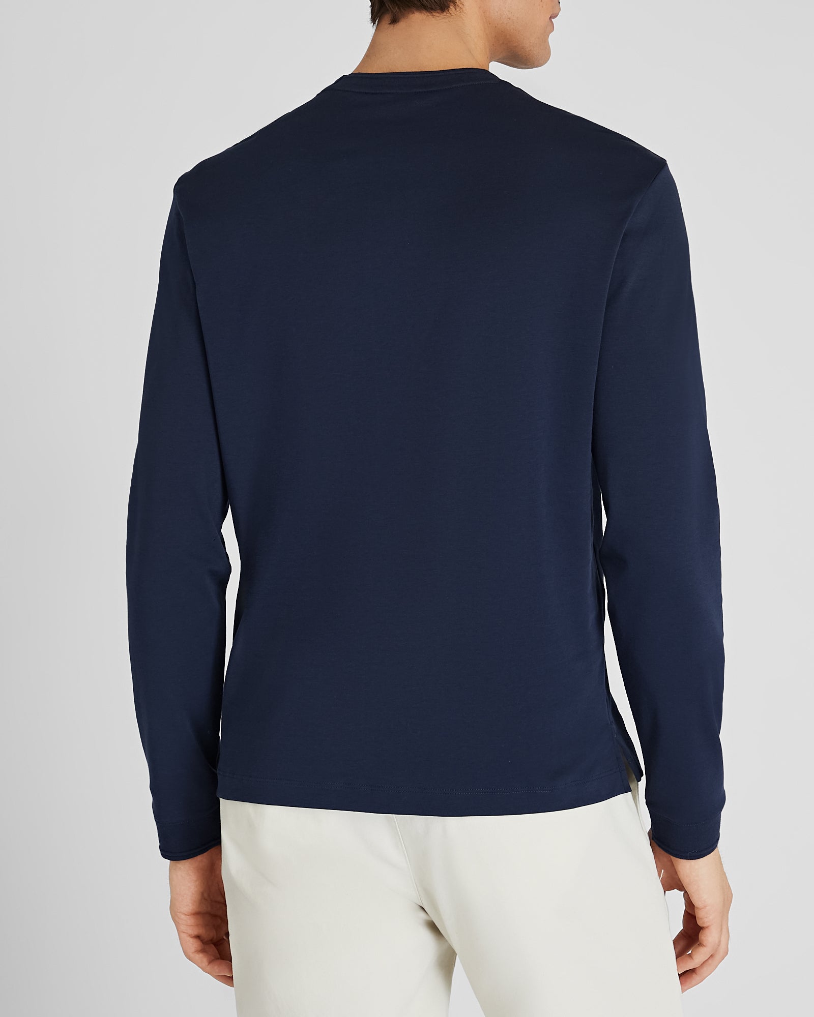 CLUB MONACO - Long-Sleeve Refined Tee - True Navy