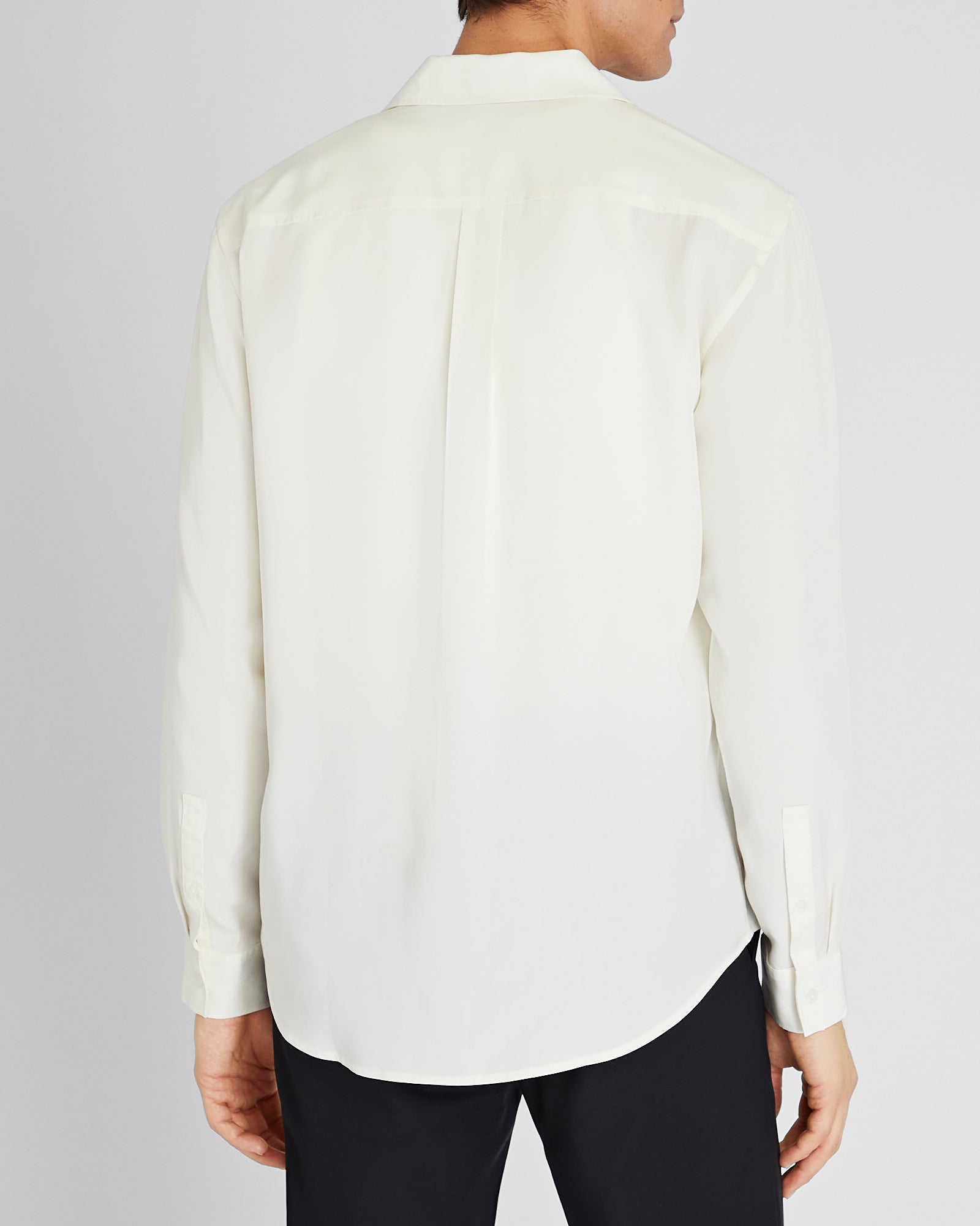 CLUB MONACO - Standard Long-Sleeve Lyocell Shirt - Sand