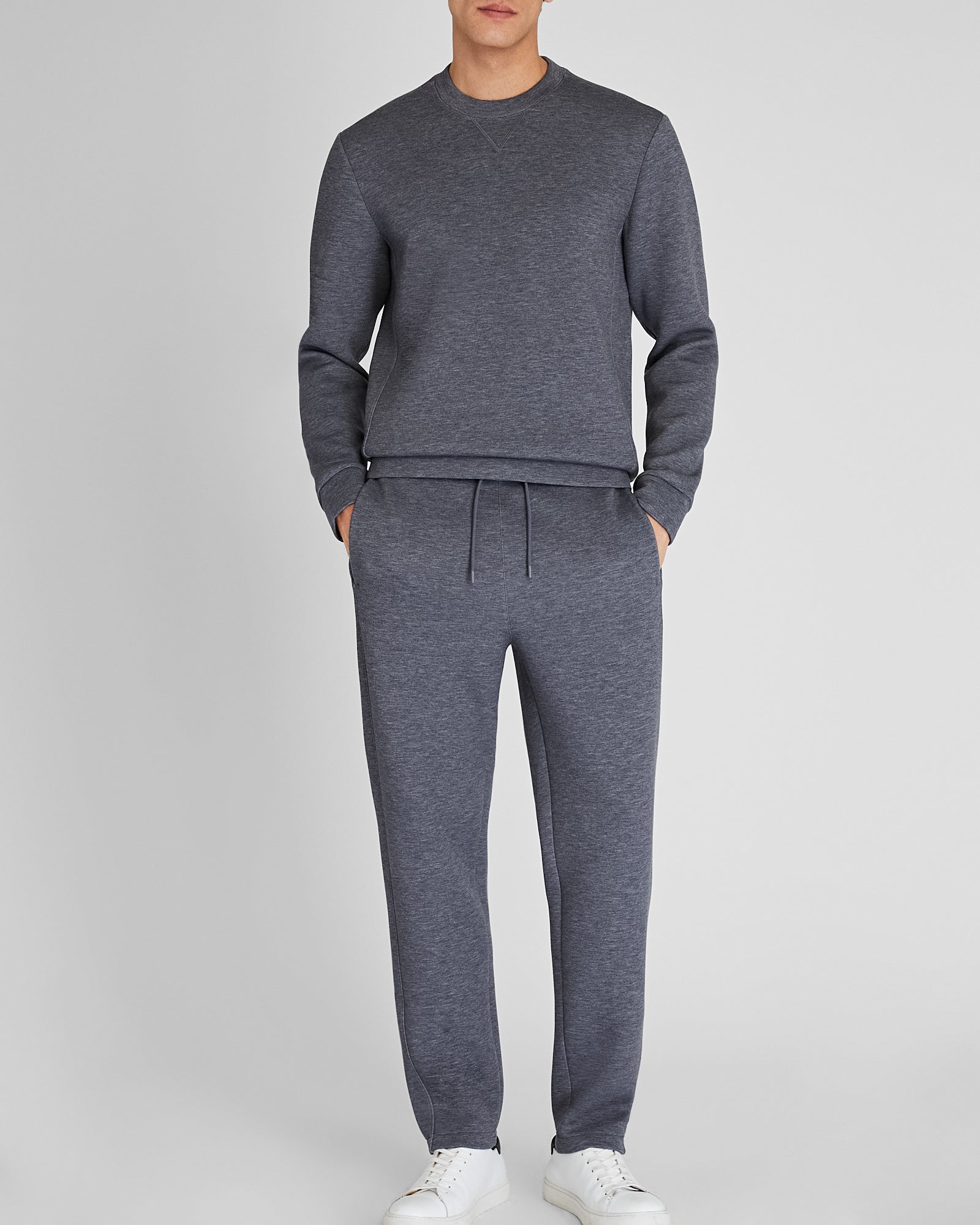CLUB MONACO - Pantalon de détente de plongée - Mélange de gris foncé