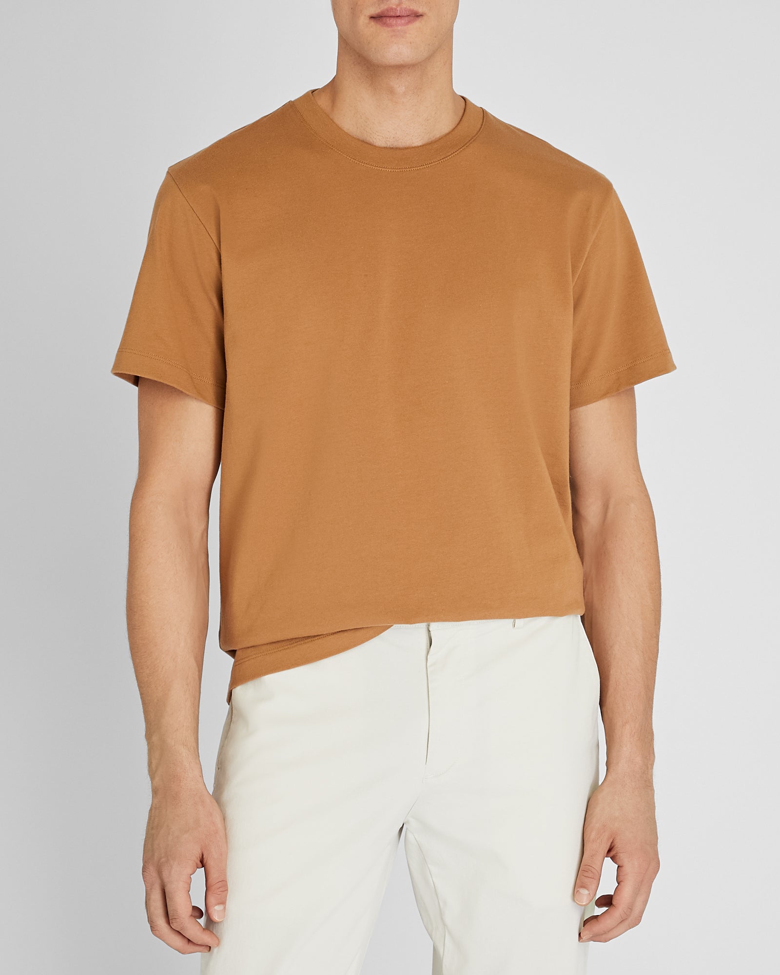 CLUB MONACO - T-shirt décontracté à manches courtes - Caramel