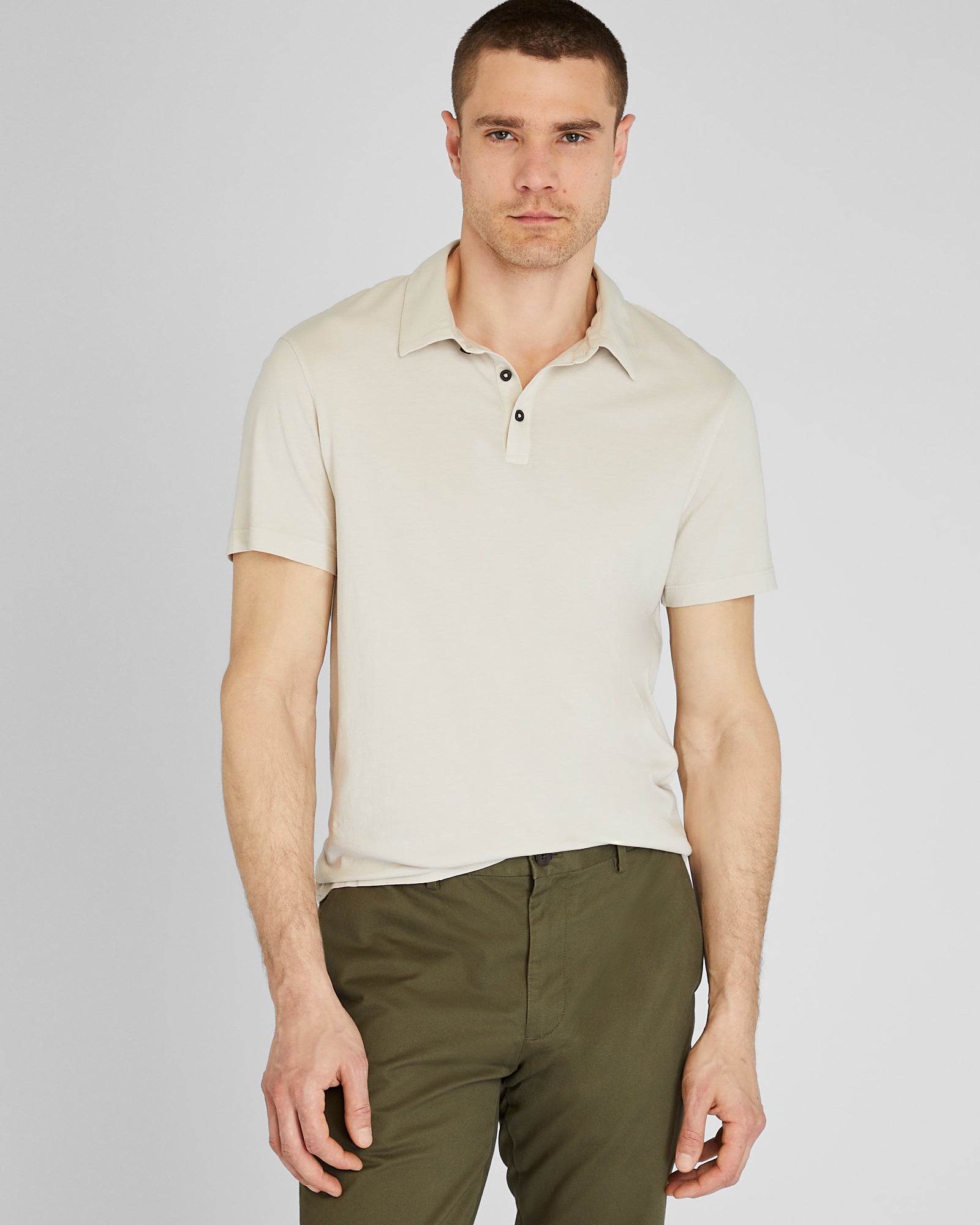 CLUB MONACO - Polo léger délavé - Neutre
