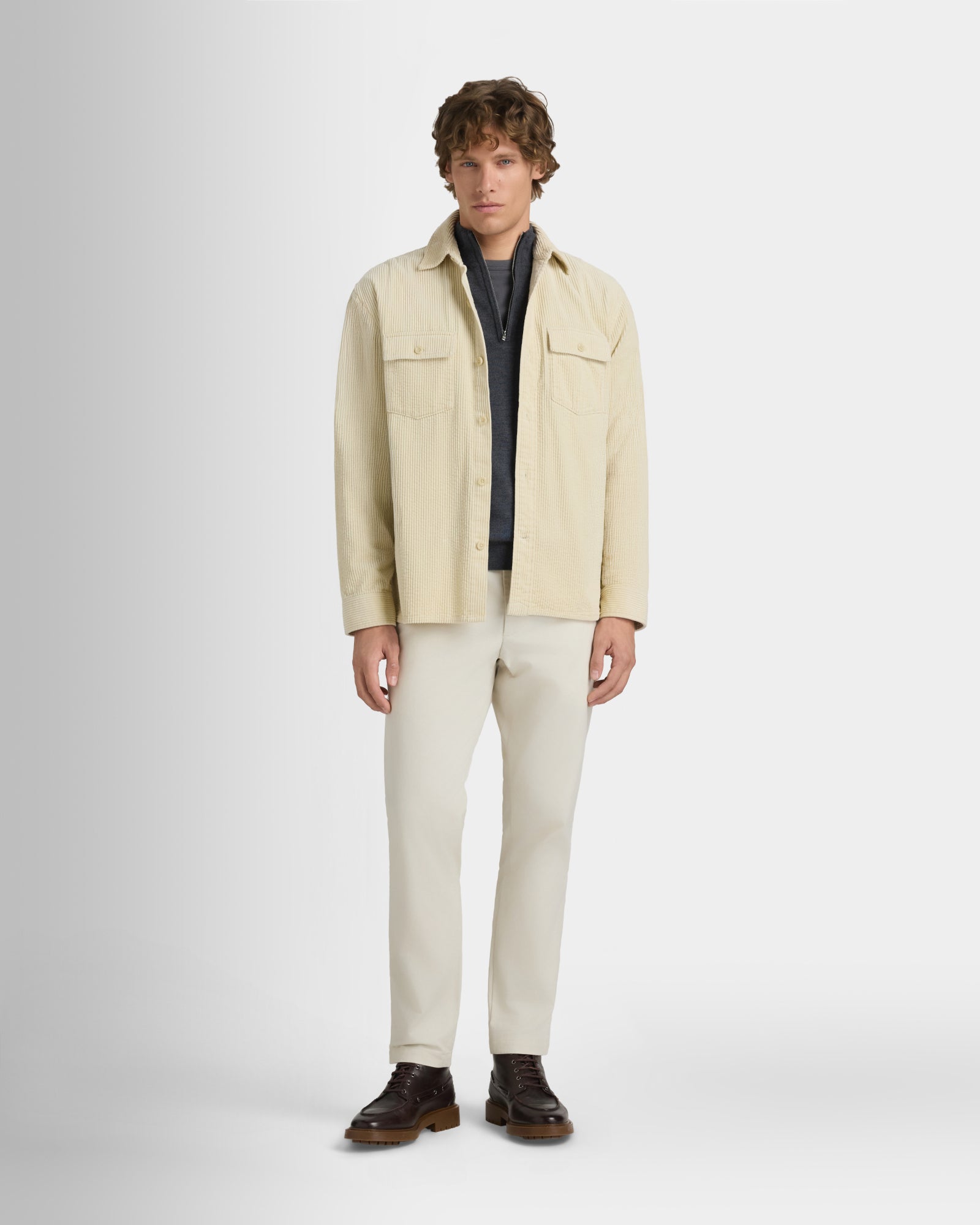 Club Monaco - Wide Wale Corduroy Shirt Jacket - Foundation