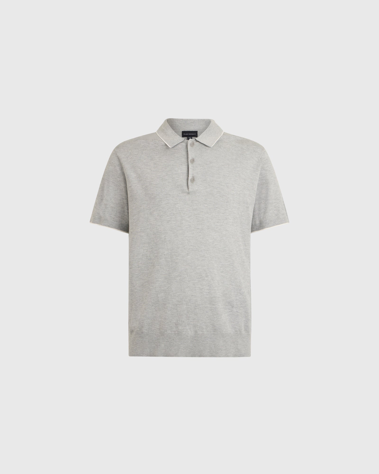 Club Monaco Corp, CA - Polo technique à manches courtes - Gris Clair