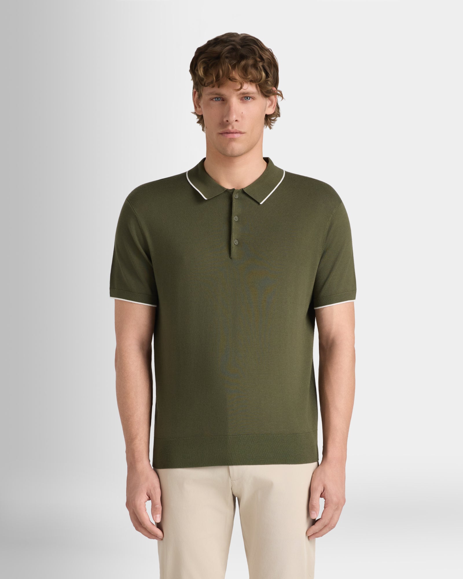 Club Monaco Corp, CA - Polo technique à manches courtes - Olive
