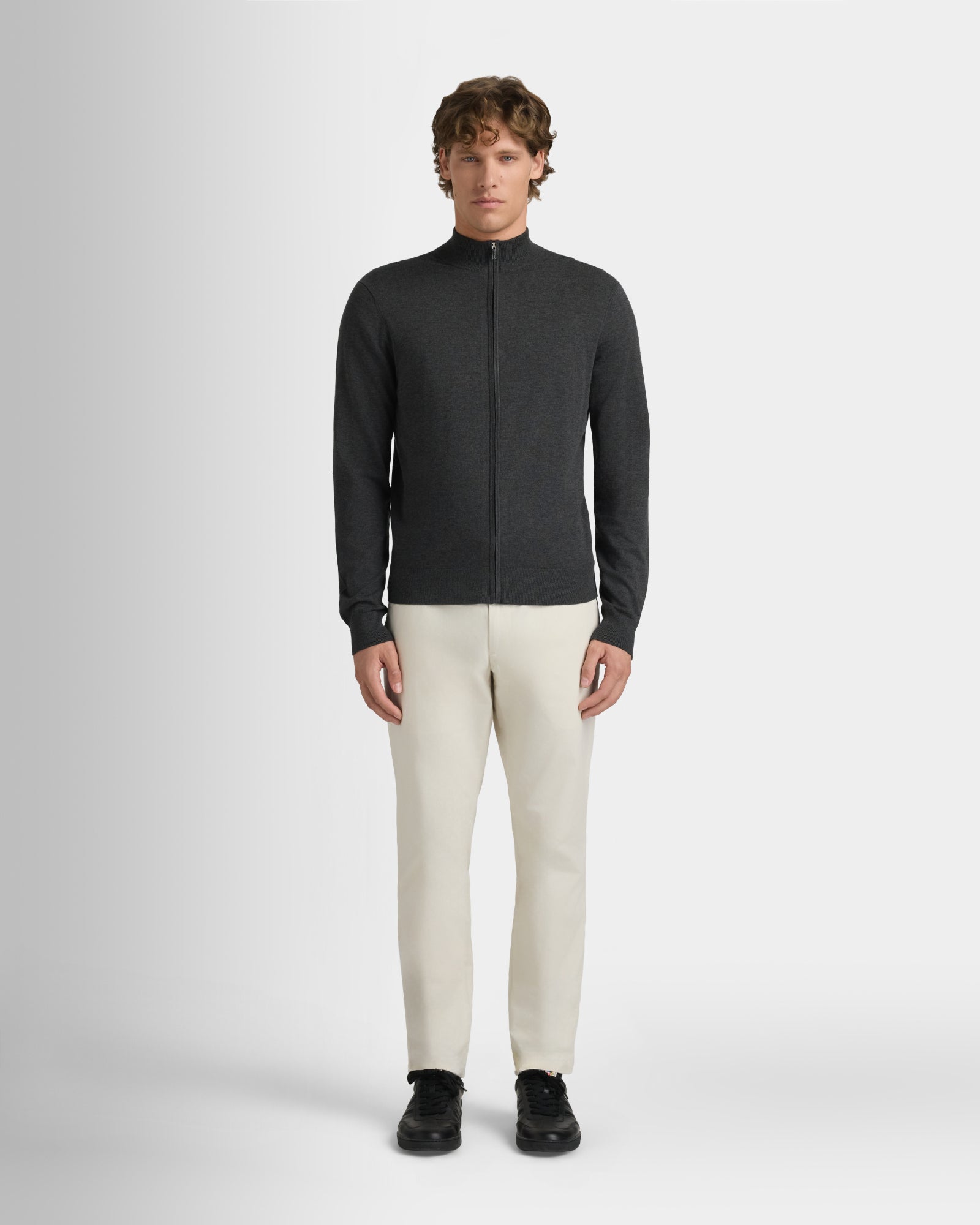 Club Monaco - Veste Tech à fermeture éclair intégrale - Anthracite