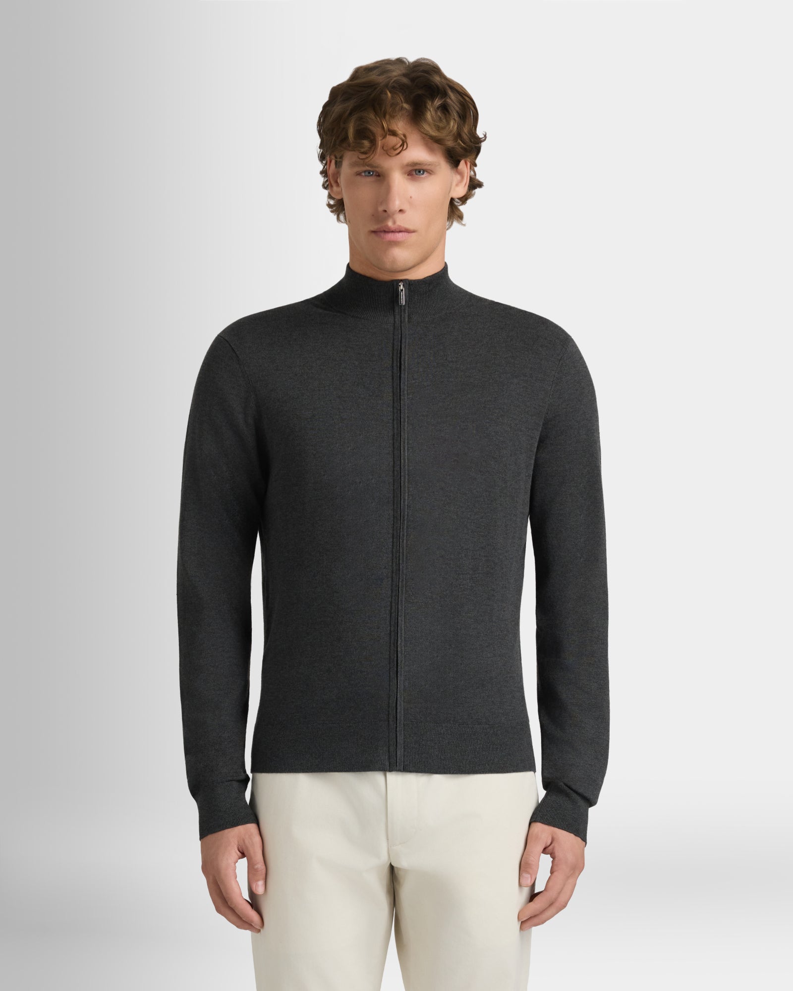 Club Monaco - Veste Tech à fermeture éclair intégrale - Anthracite