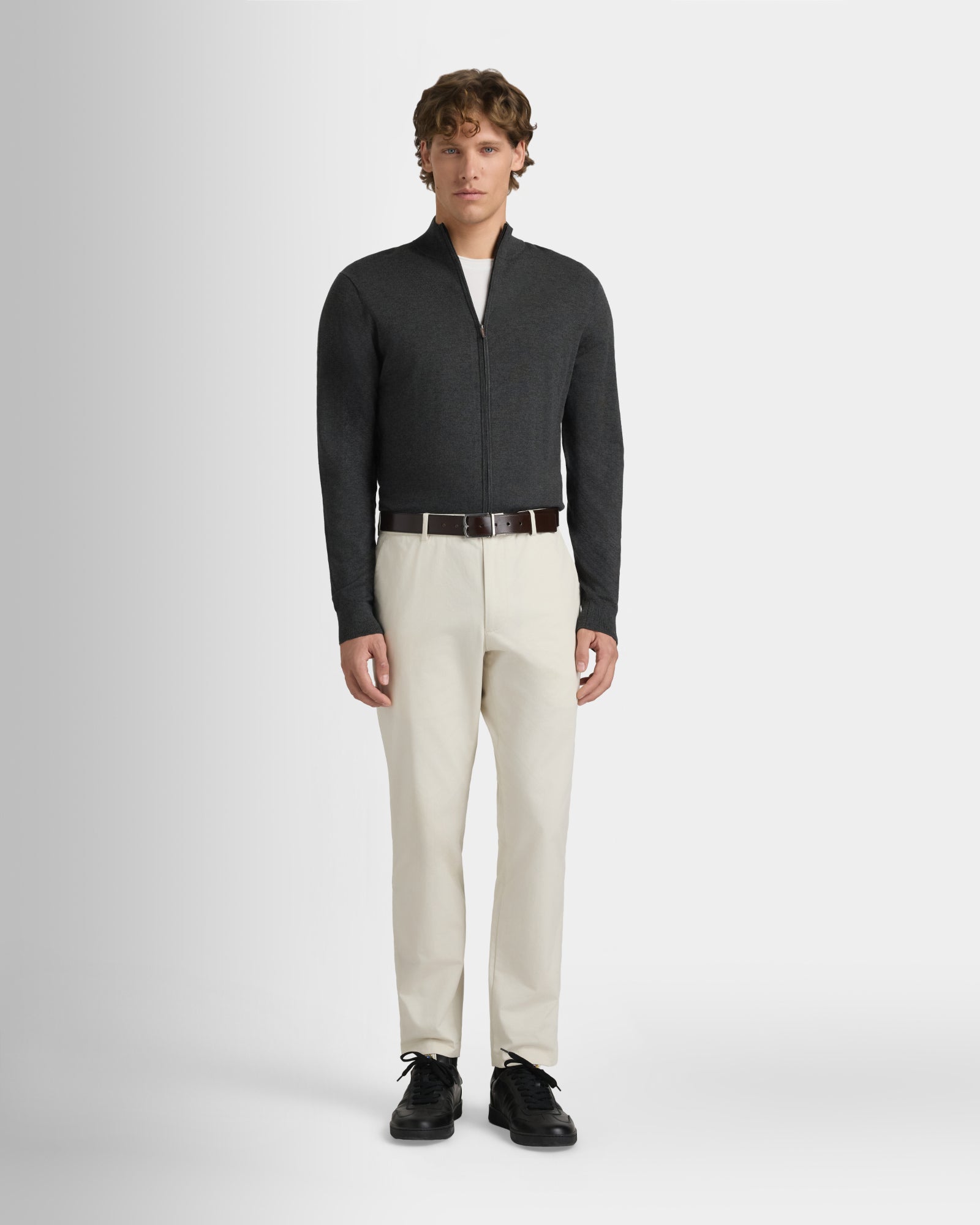 Club Monaco - Veste Tech à fermeture éclair intégrale - Anthracite