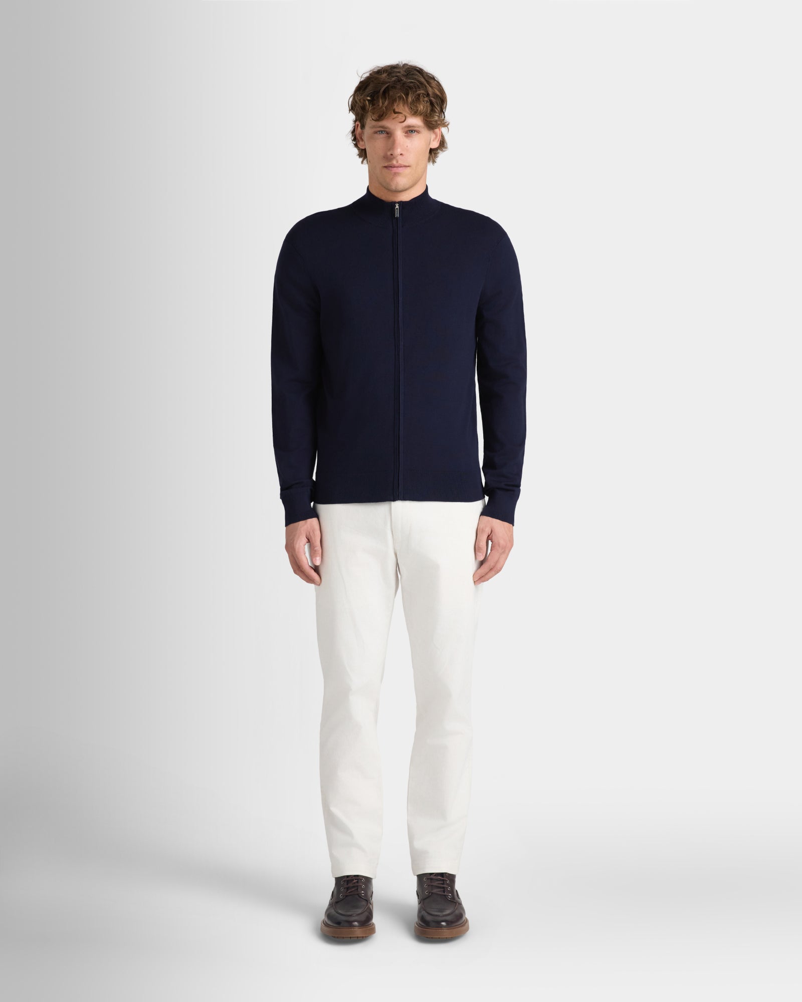 Club Monaco - Tech Full Zip Sweater - Navy