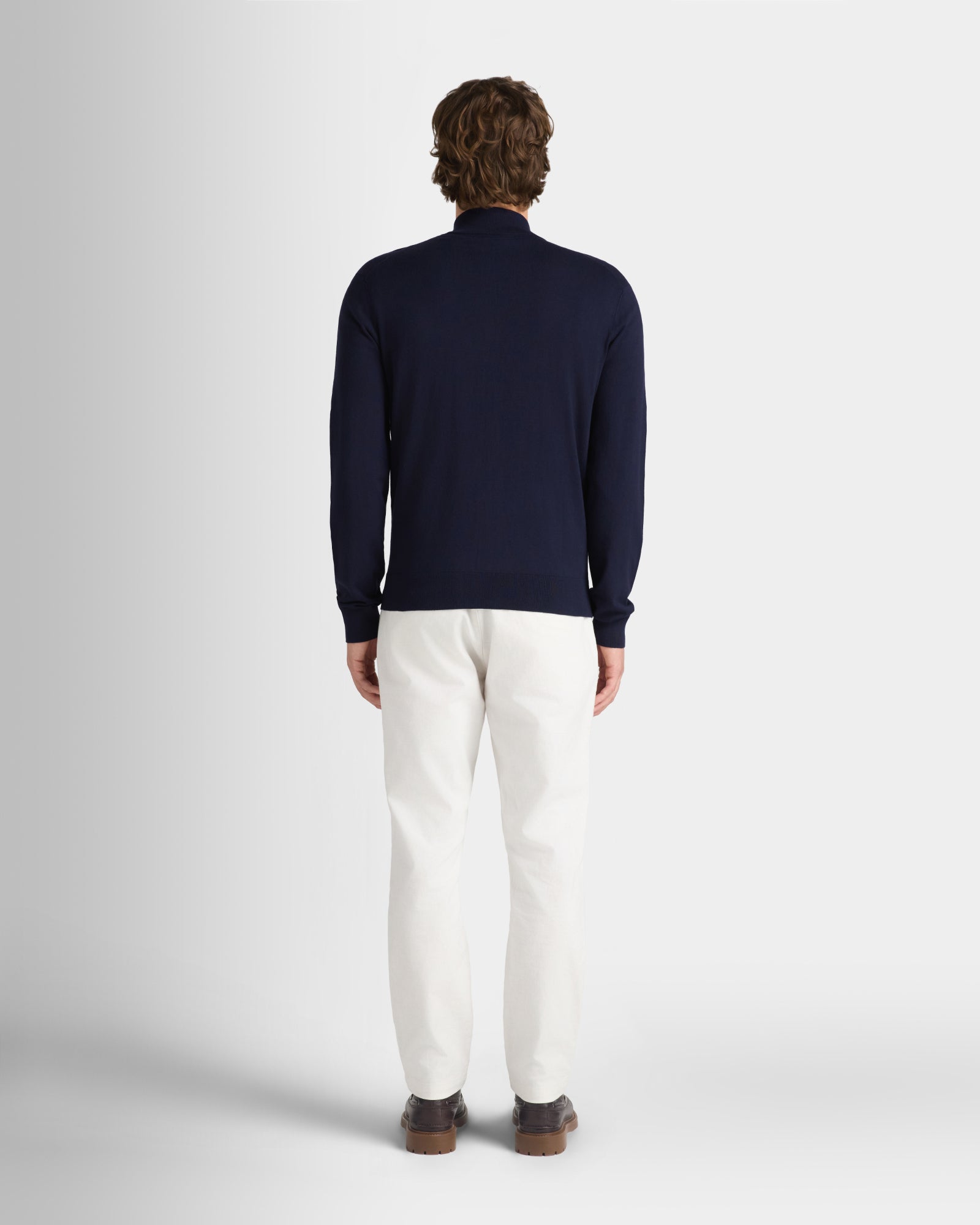 Club Monaco - Tech Full Zip Sweater - Navy