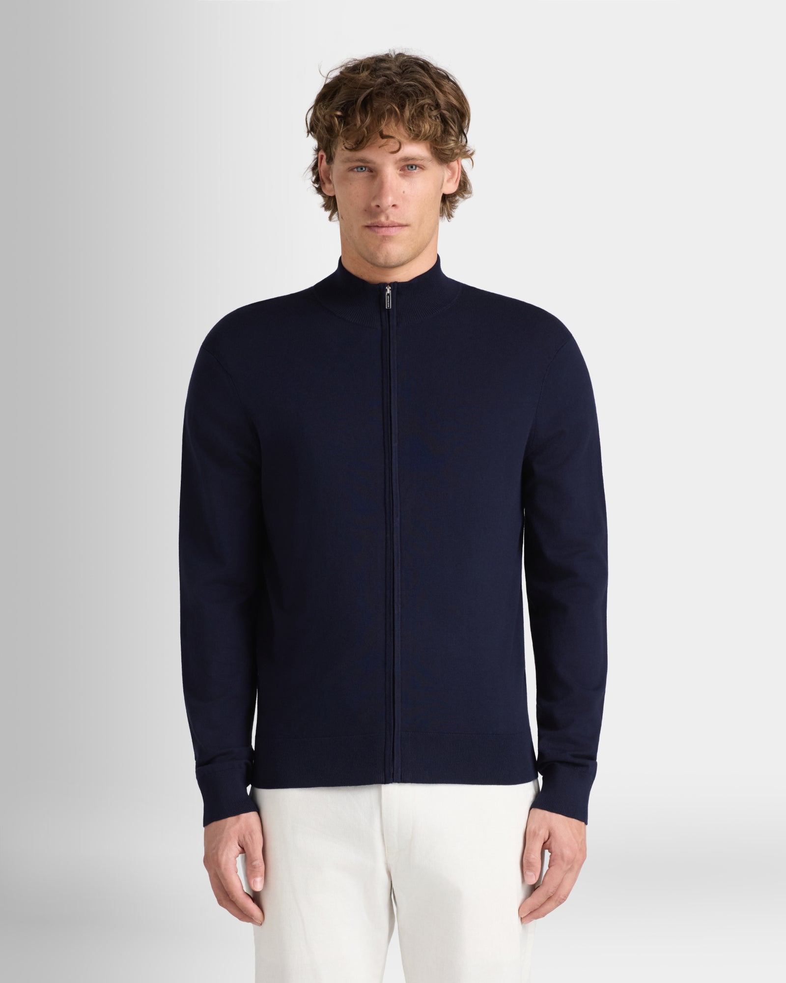 Club Monaco - Tech Full Zip Sweater - Navy