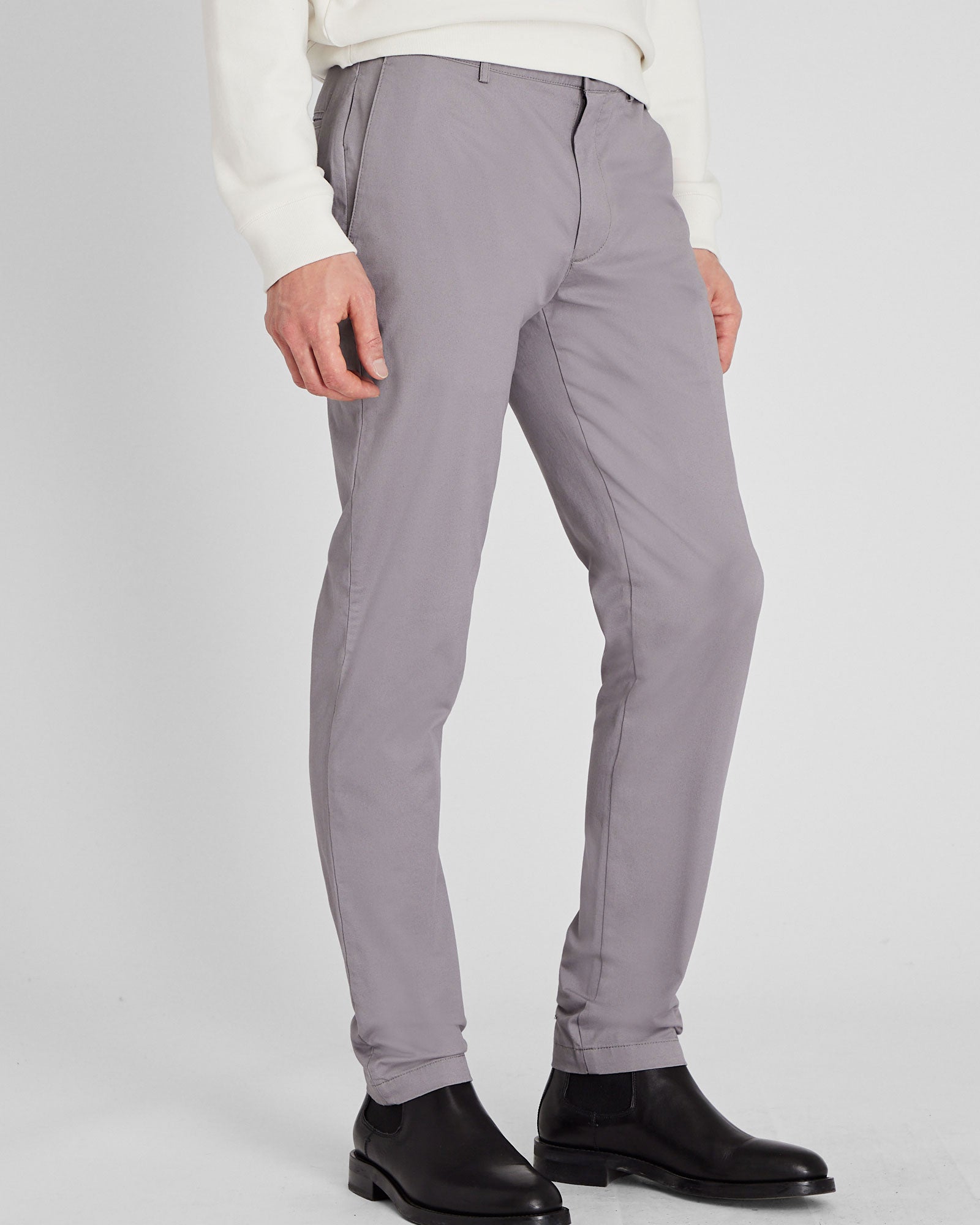 CLUB MONACO - Chino Connor - Gris Clair
