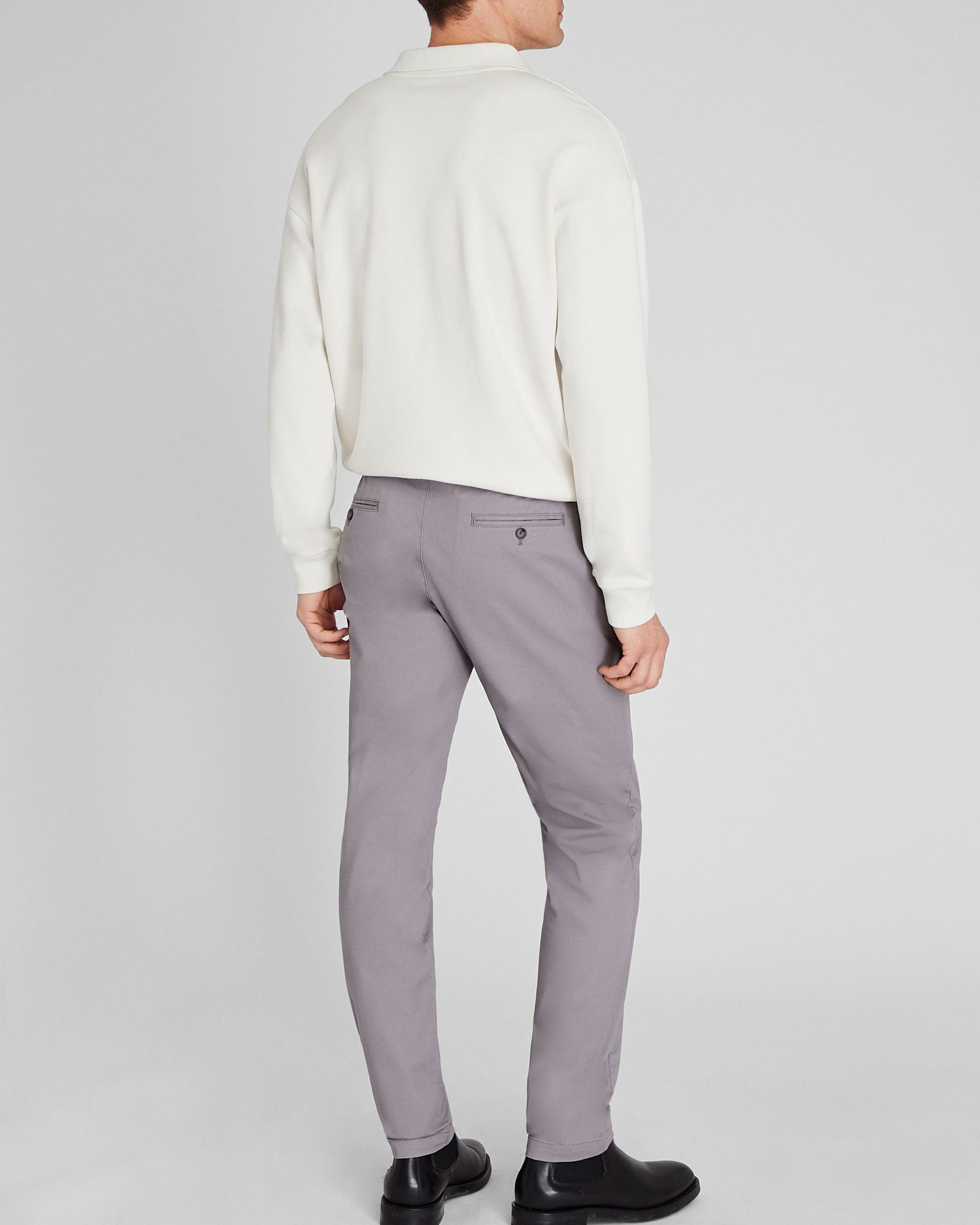 CLUB MONACO - Chino Connor - Gris Clair