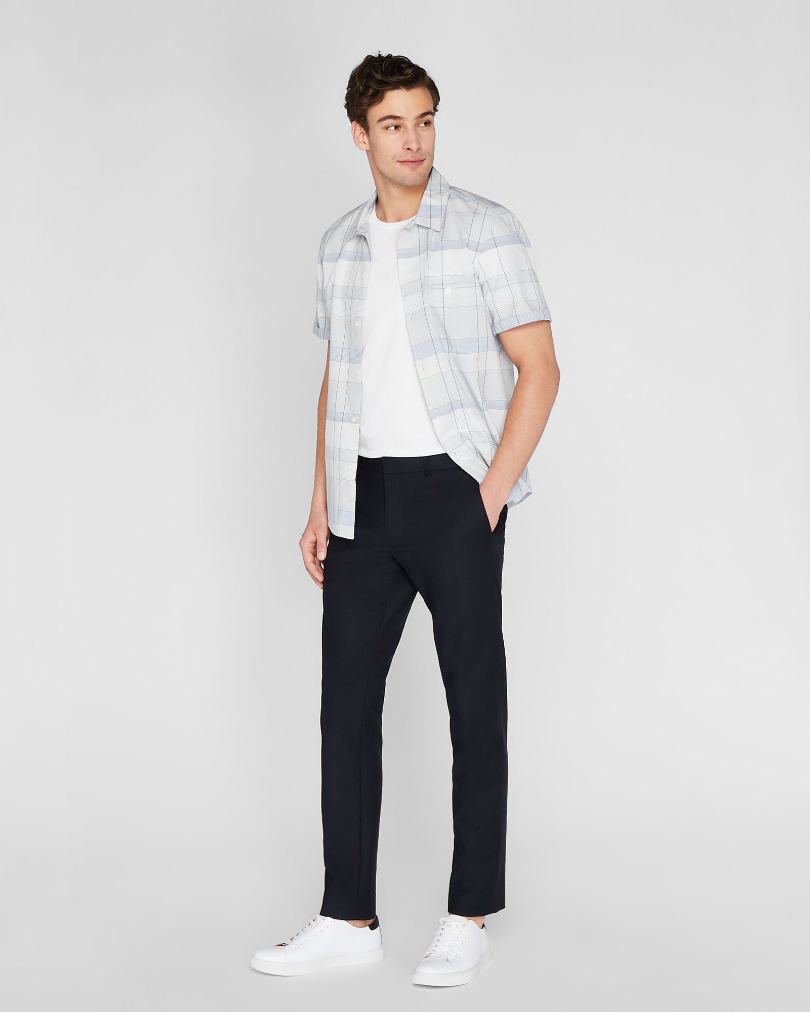 CLUB MONACO - Pantalon habillé contemporain - Noir
