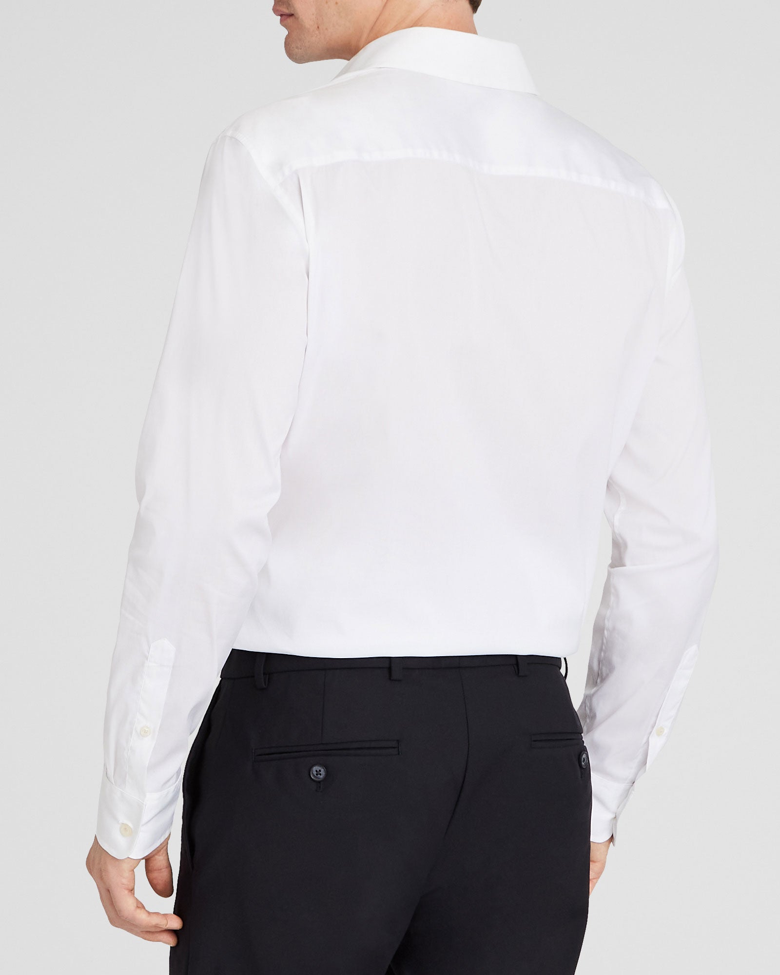 CLUB MONACO - Stretch Poplin Dress Shirt - White